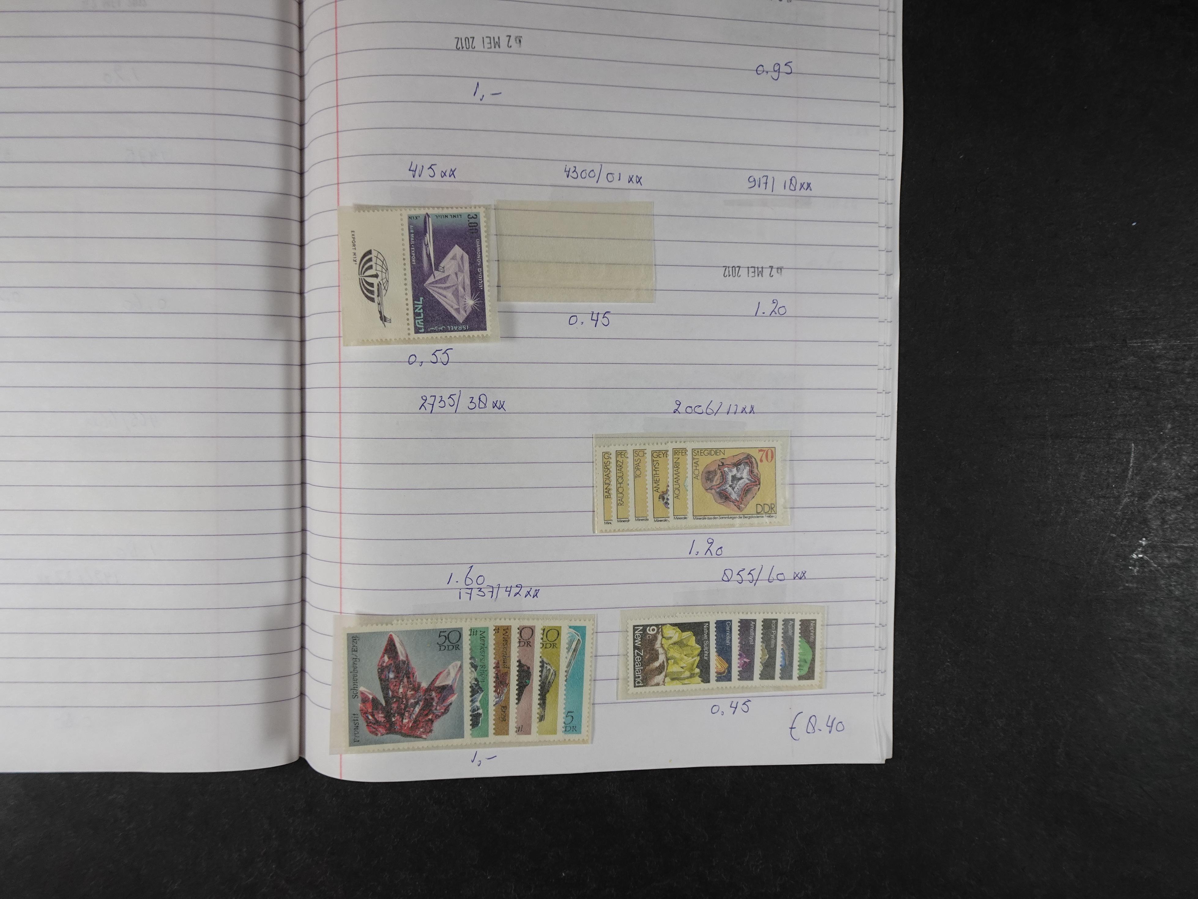 Mooie partij gelopen Rondzendboekjes.
Veel postfris.
Enorme restwaarde 708