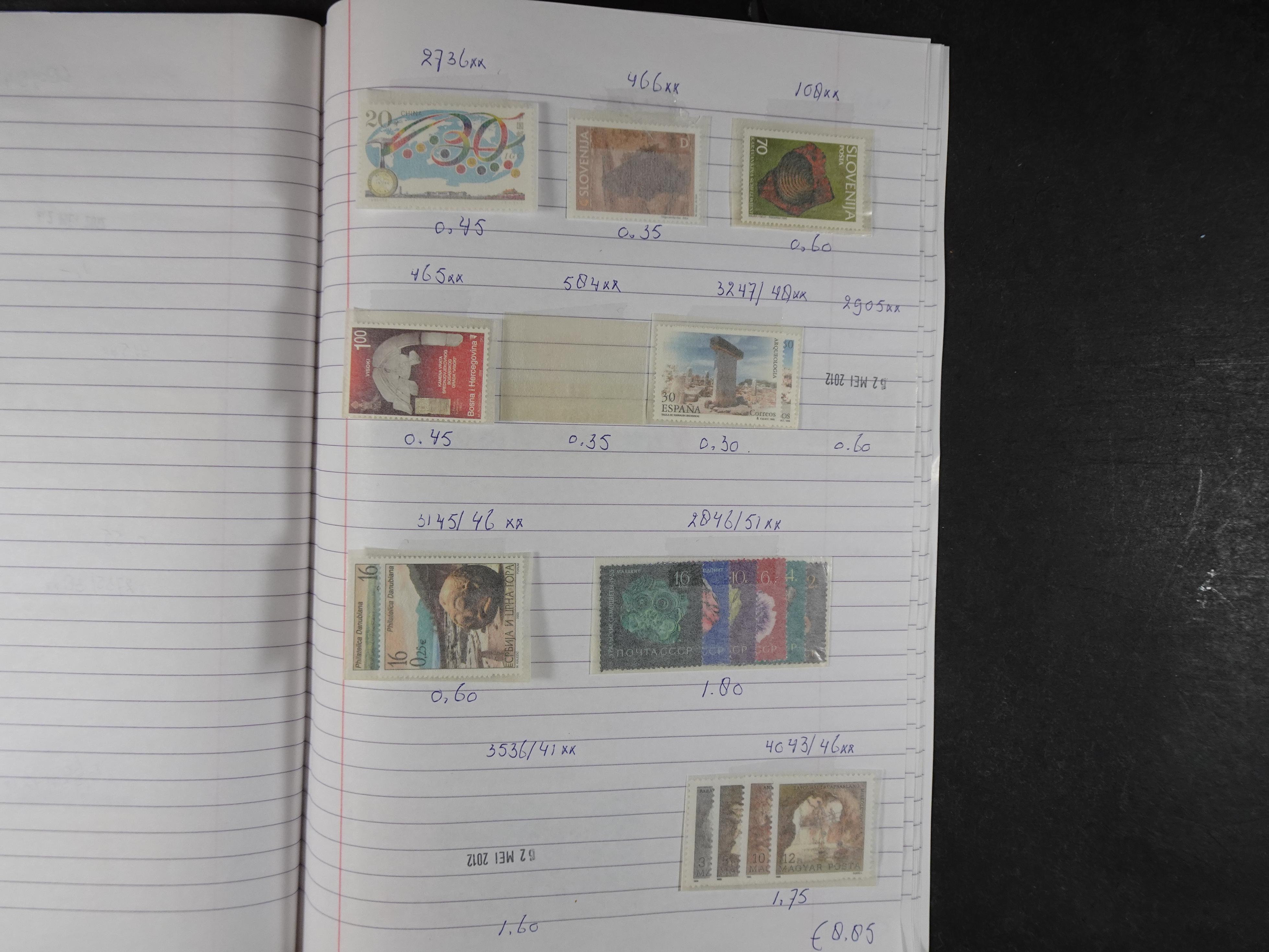 Mooie partij gelopen Rondzendboekjes.
Veel postfris.
Enorme restwaarde 709