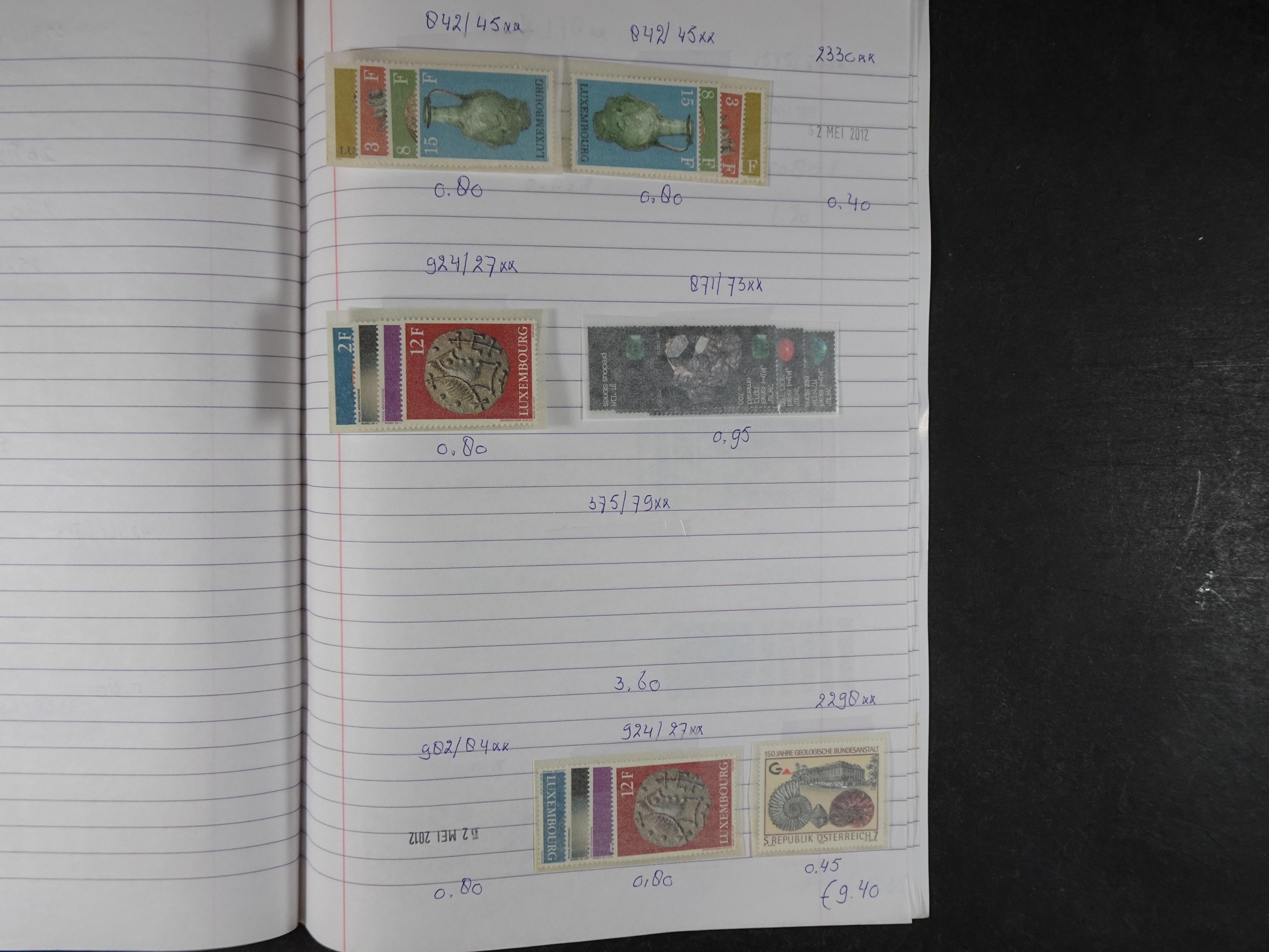 Mooie partij gelopen Rondzendboekjes.
Veel postfris.
Enorme restwaarde 711