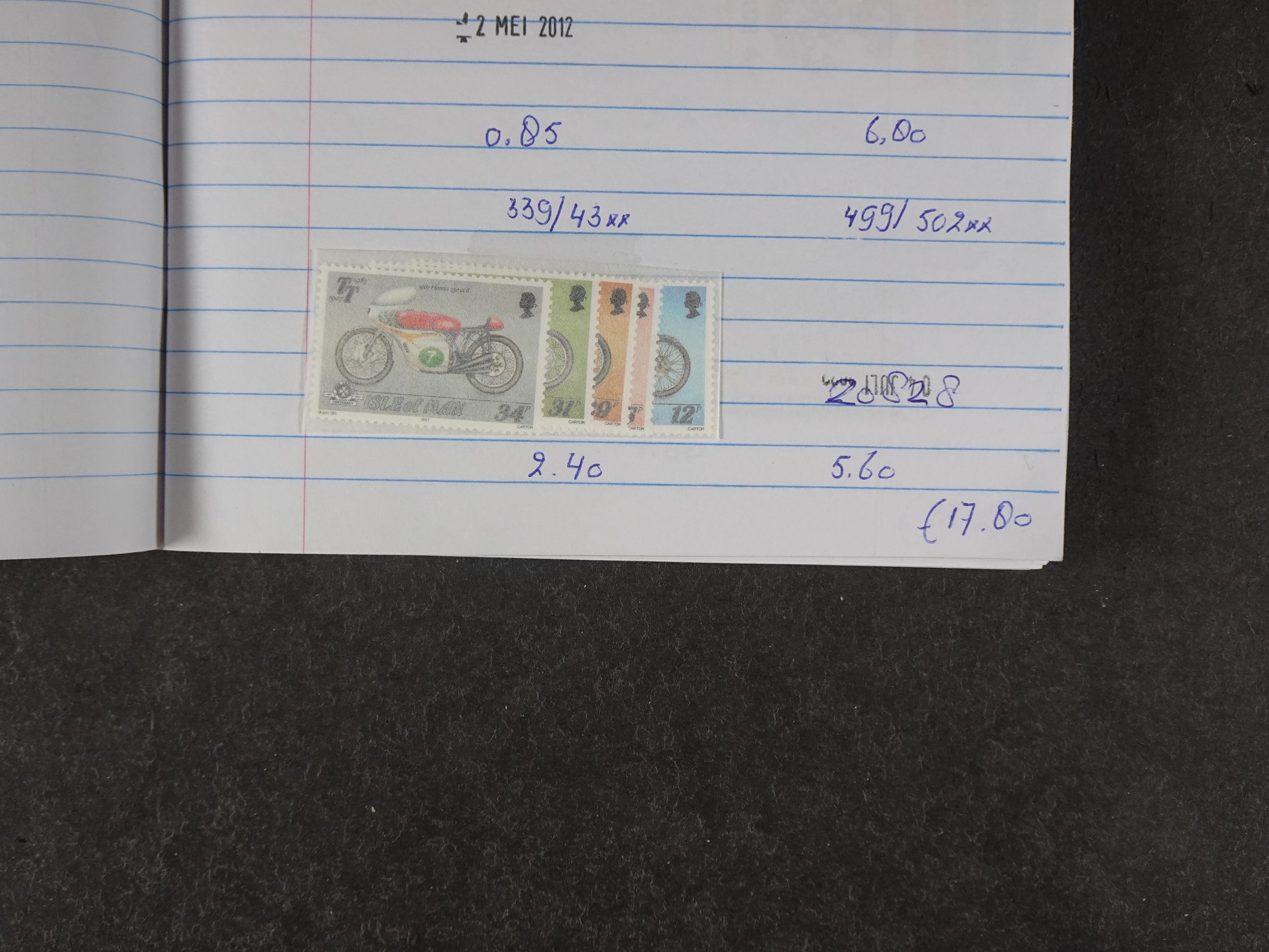 Mooie partij gelopen Rondzendboekjes.
Veel postfris.
Enorme restwaarde 751