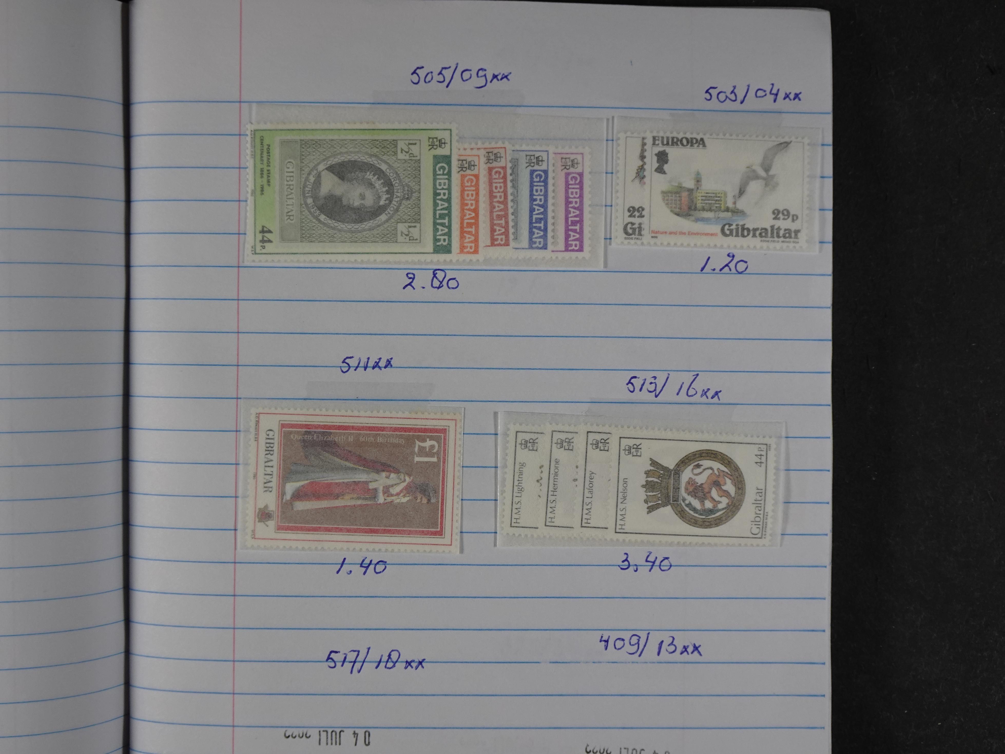 Mooie partij gelopen Rondzendboekjes.
Veel postfris.
Enorme restwaarde 753