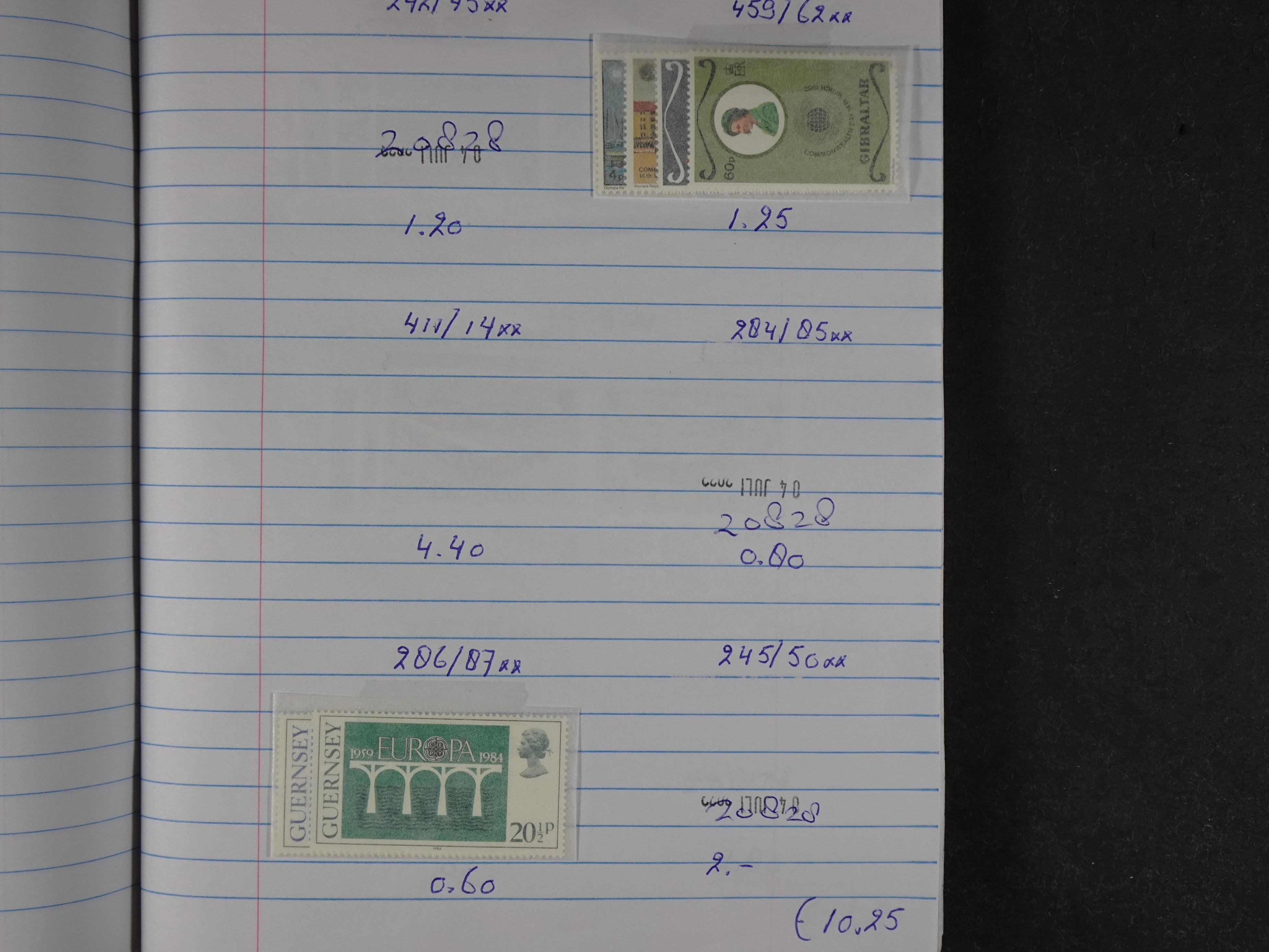Mooie partij gelopen Rondzendboekjes.
Veel postfris.
Enorme restwaarde 755