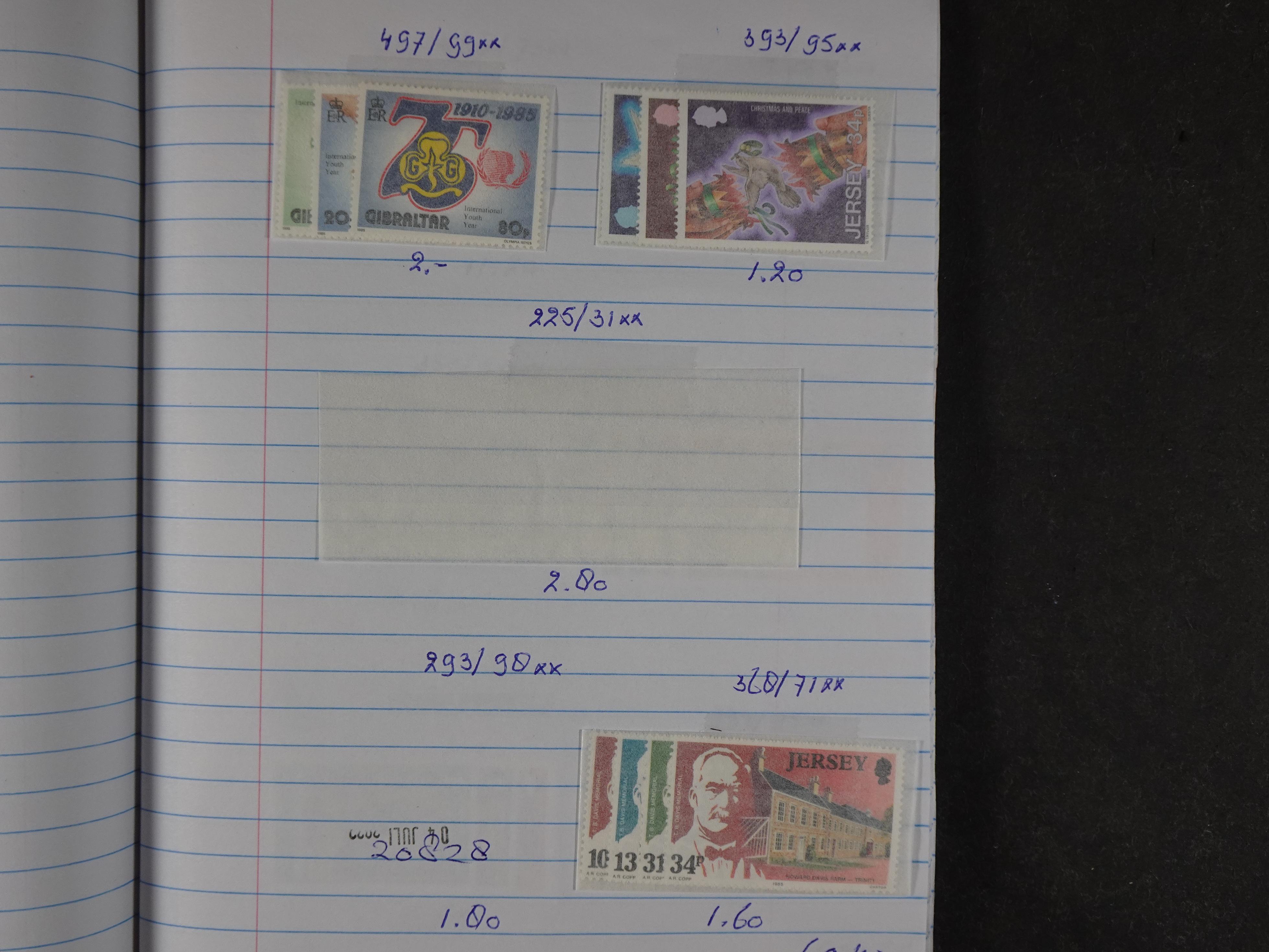 Mooie partij gelopen Rondzendboekjes.
Veel postfris.
Enorme restwaarde 761