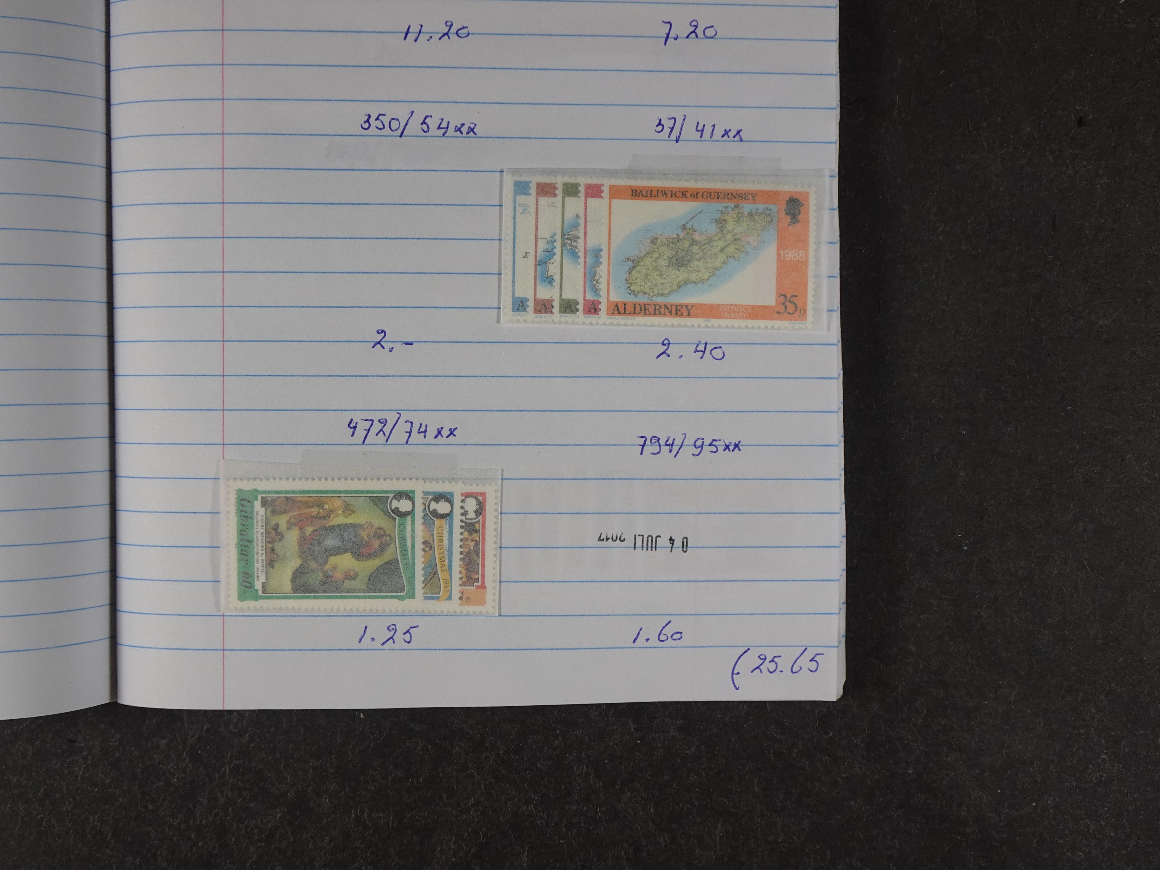 Mooie partij gelopen Rondzendboekjes.
Veel postfris.
Enorme restwaarde 762