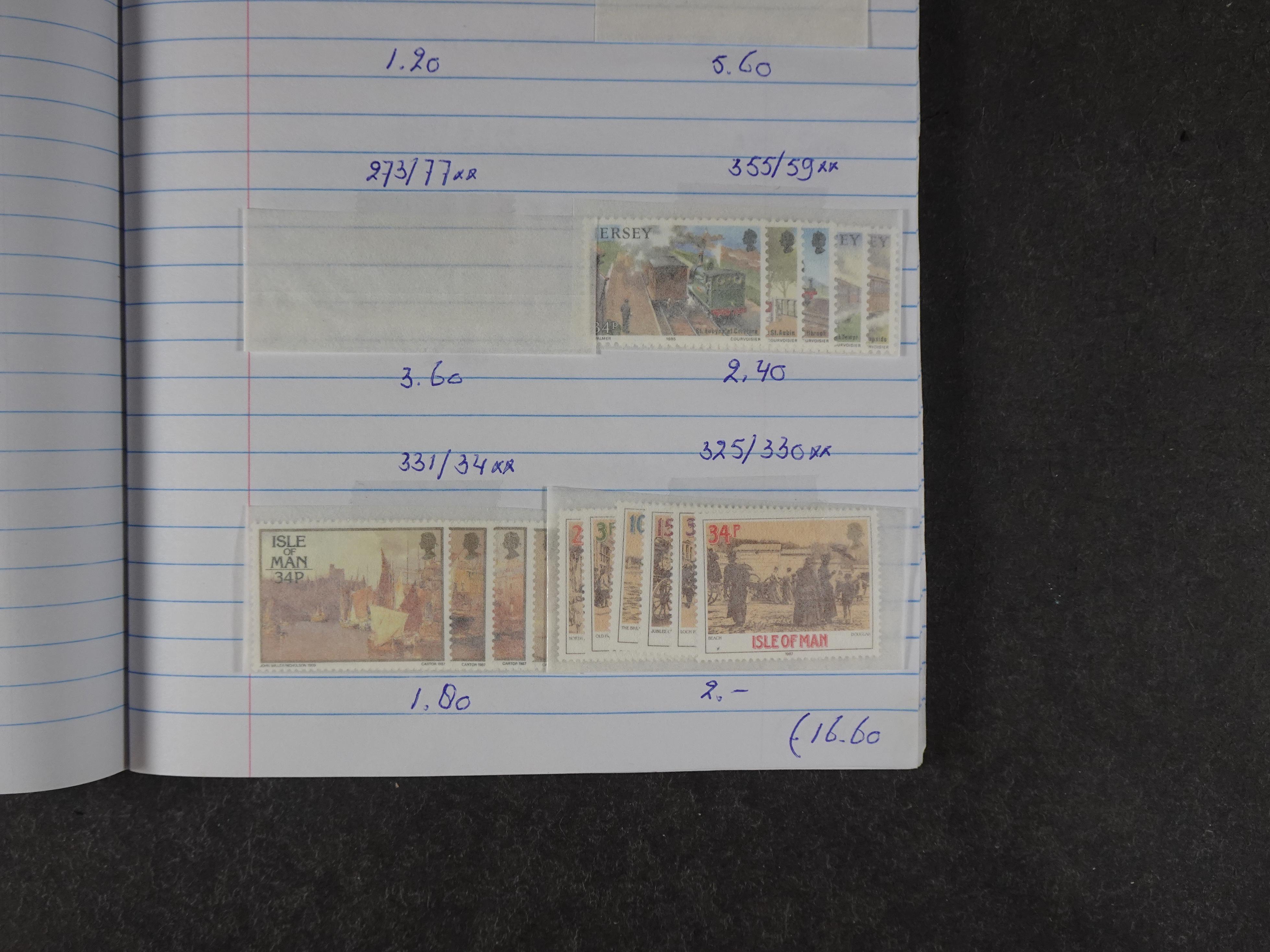 Mooie partij gelopen Rondzendboekjes.
Veel postfris.
Enorme restwaarde 763