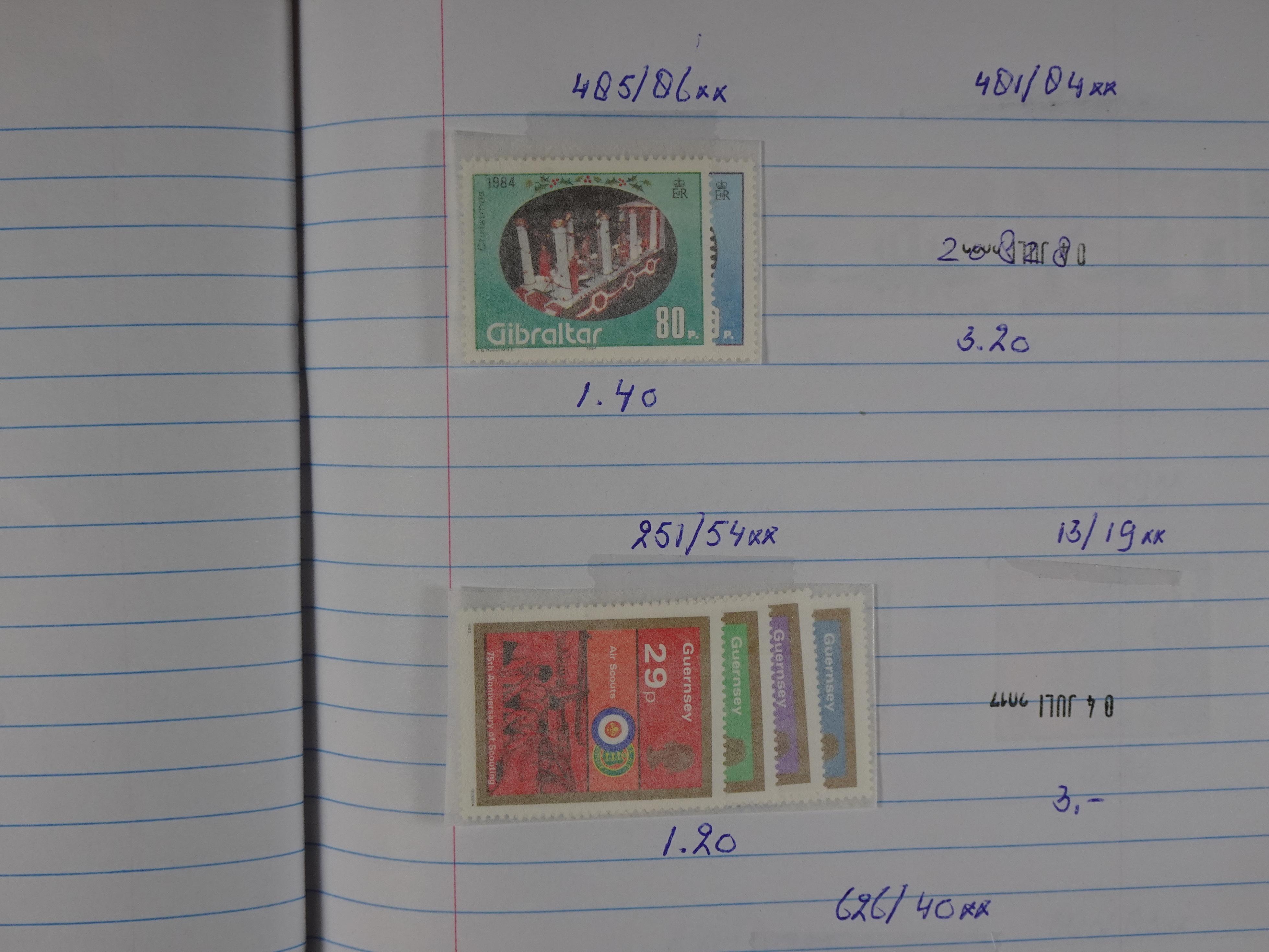 Mooie partij gelopen Rondzendboekjes.
Veel postfris.
Enorme restwaarde 770