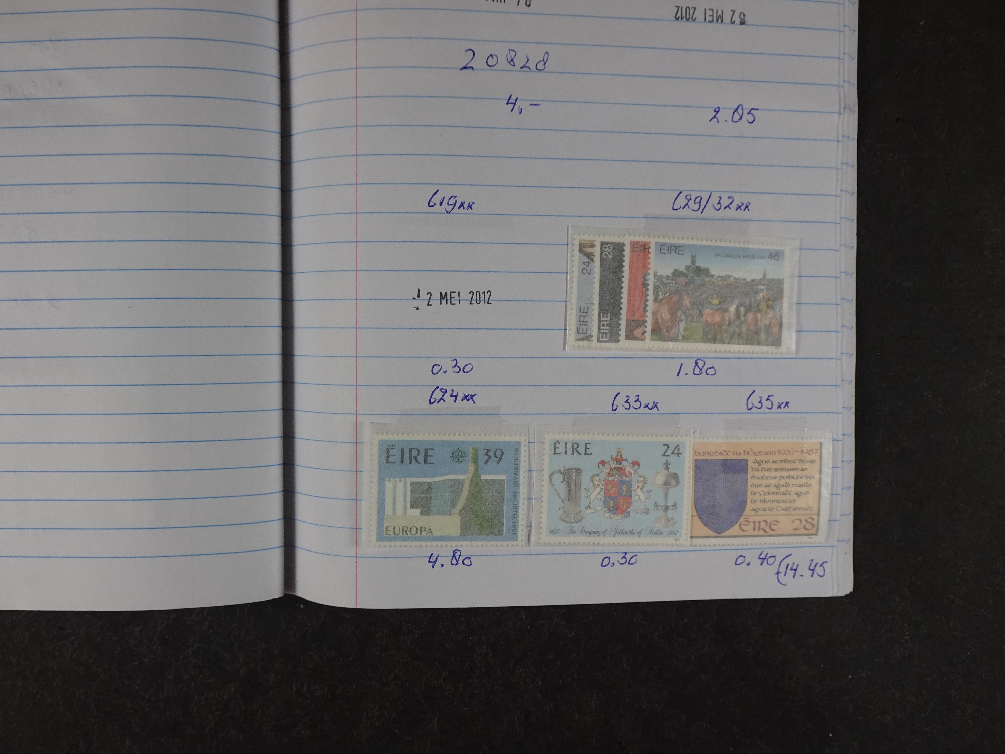 Mooie partij gelopen Rondzendboekjes.
Veel postfris.
Enorme restwaarde 773