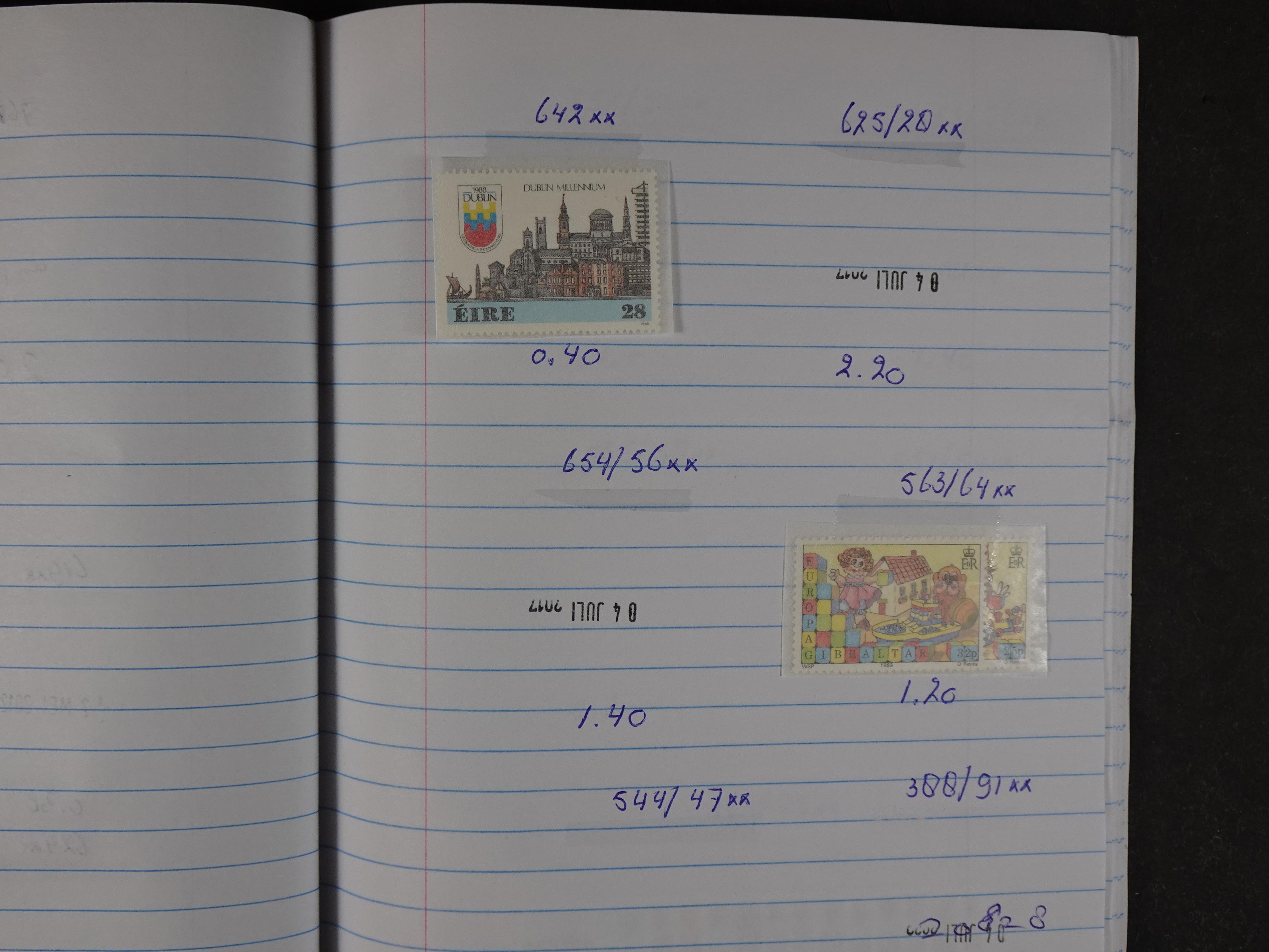 Mooie partij gelopen Rondzendboekjes.
Veel postfris.
Enorme restwaarde 774