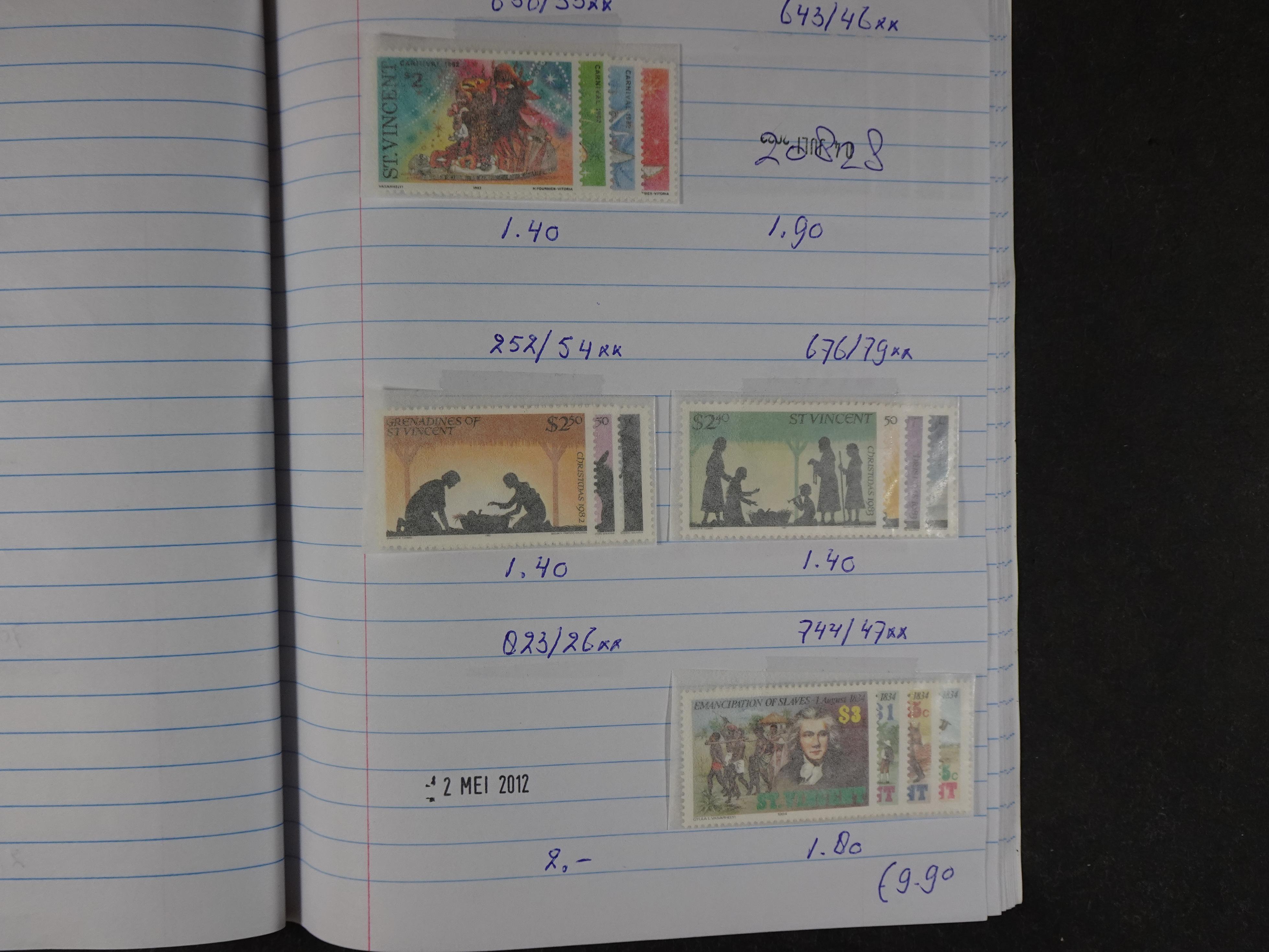 Mooie partij gelopen Rondzendboekjes.
Veel postfris.
Enorme restwaarde 778