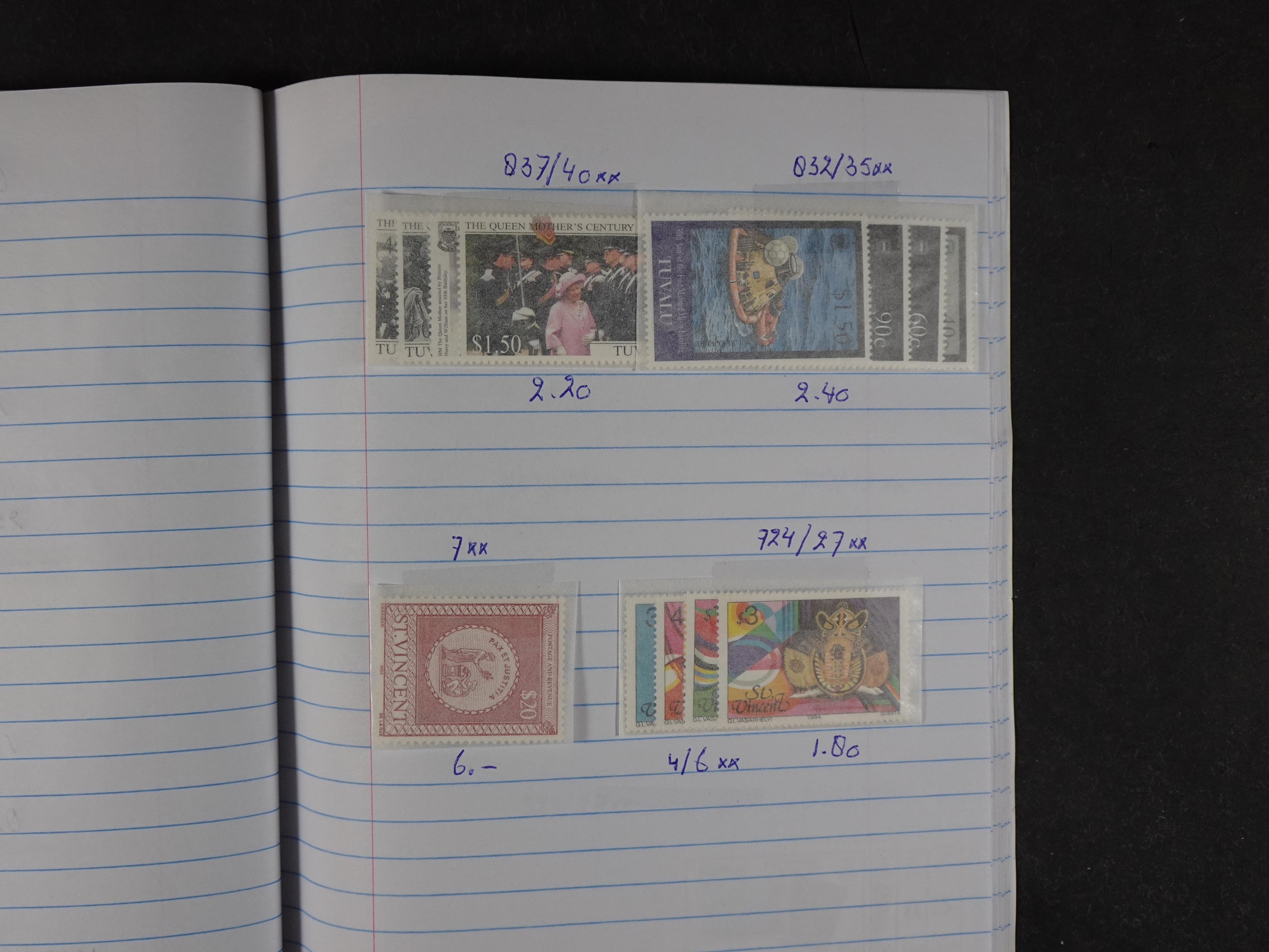 Mooie partij gelopen Rondzendboekjes.
Veel postfris.
Enorme restwaarde 779