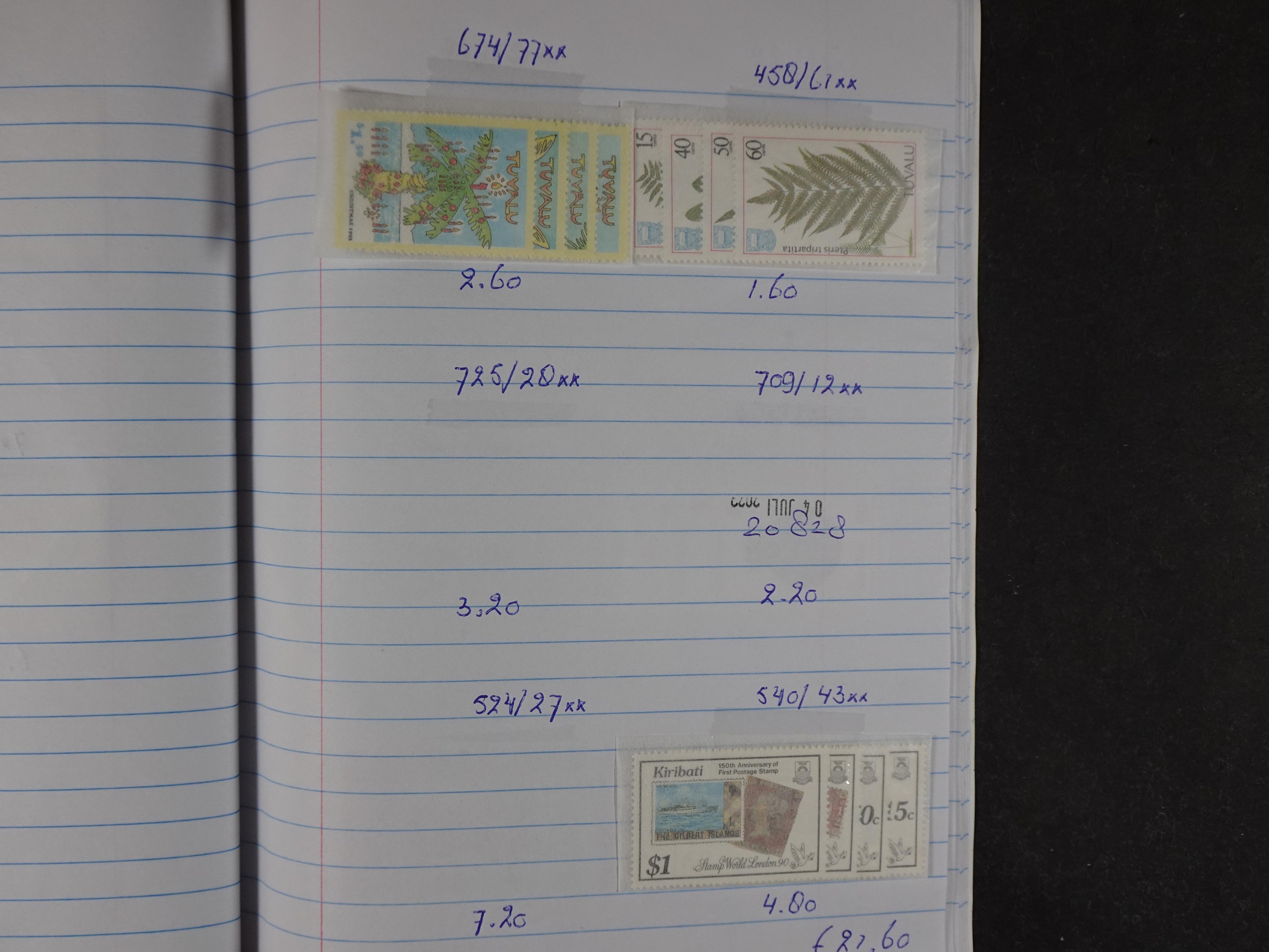 Mooie partij gelopen Rondzendboekjes.
Veel postfris.
Enorme restwaarde 780