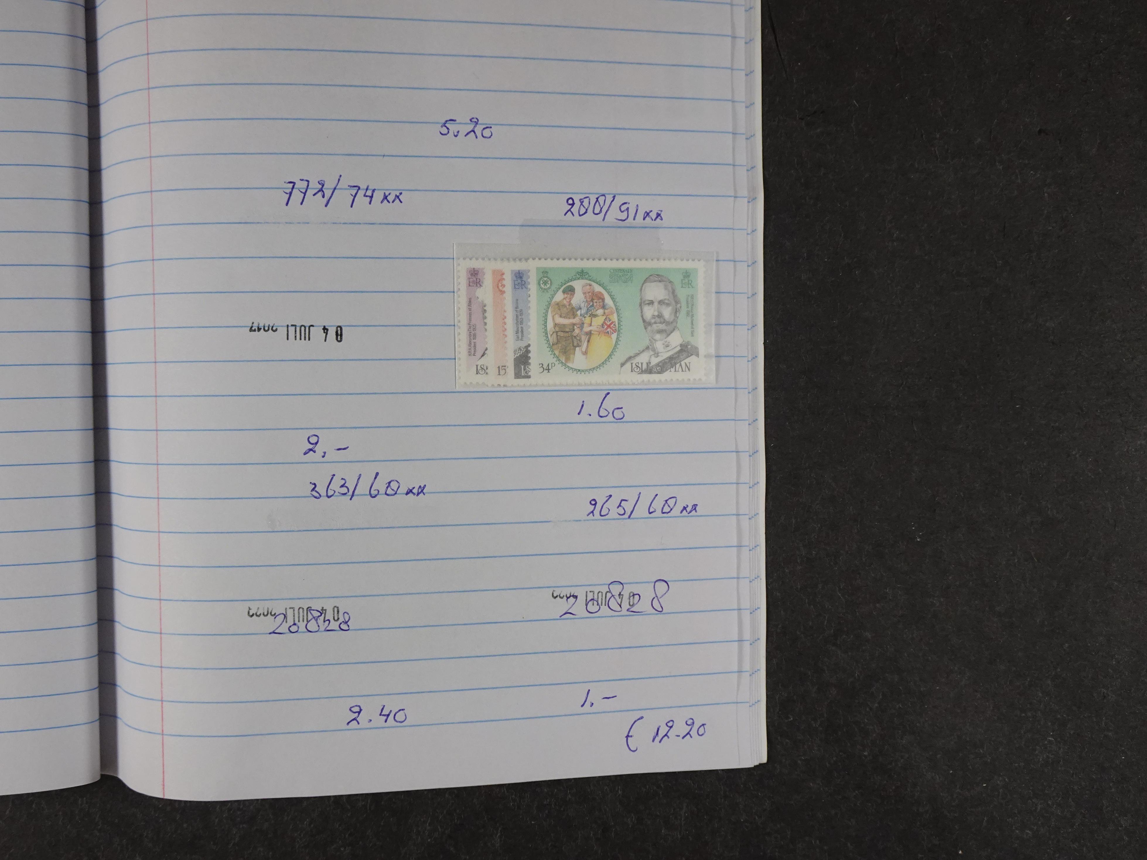 Mooie partij gelopen Rondzendboekjes.
Veel postfris.
Enorme restwaarde 782