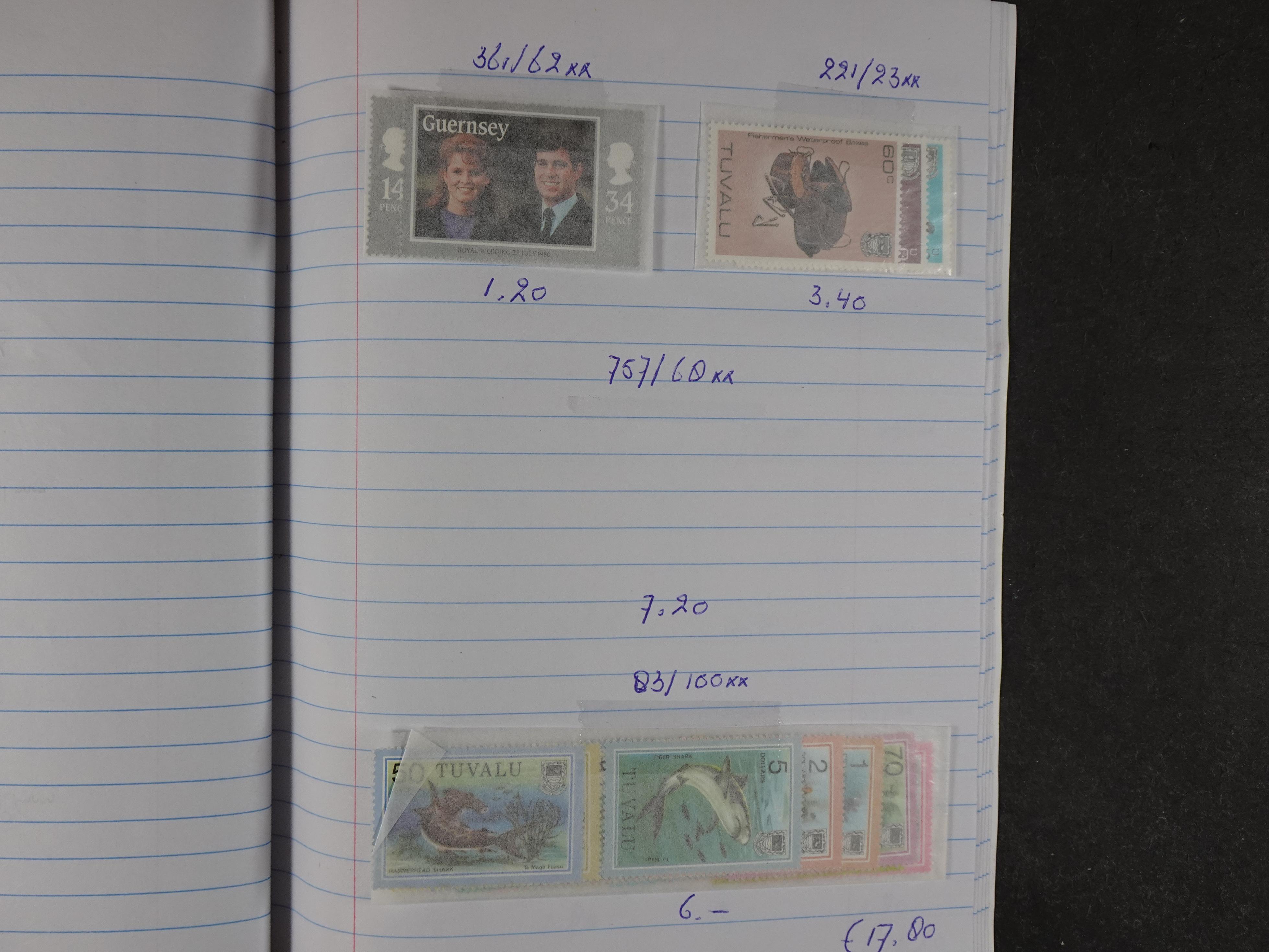 Mooie partij gelopen Rondzendboekjes.
Veel postfris.
Enorme restwaarde 783