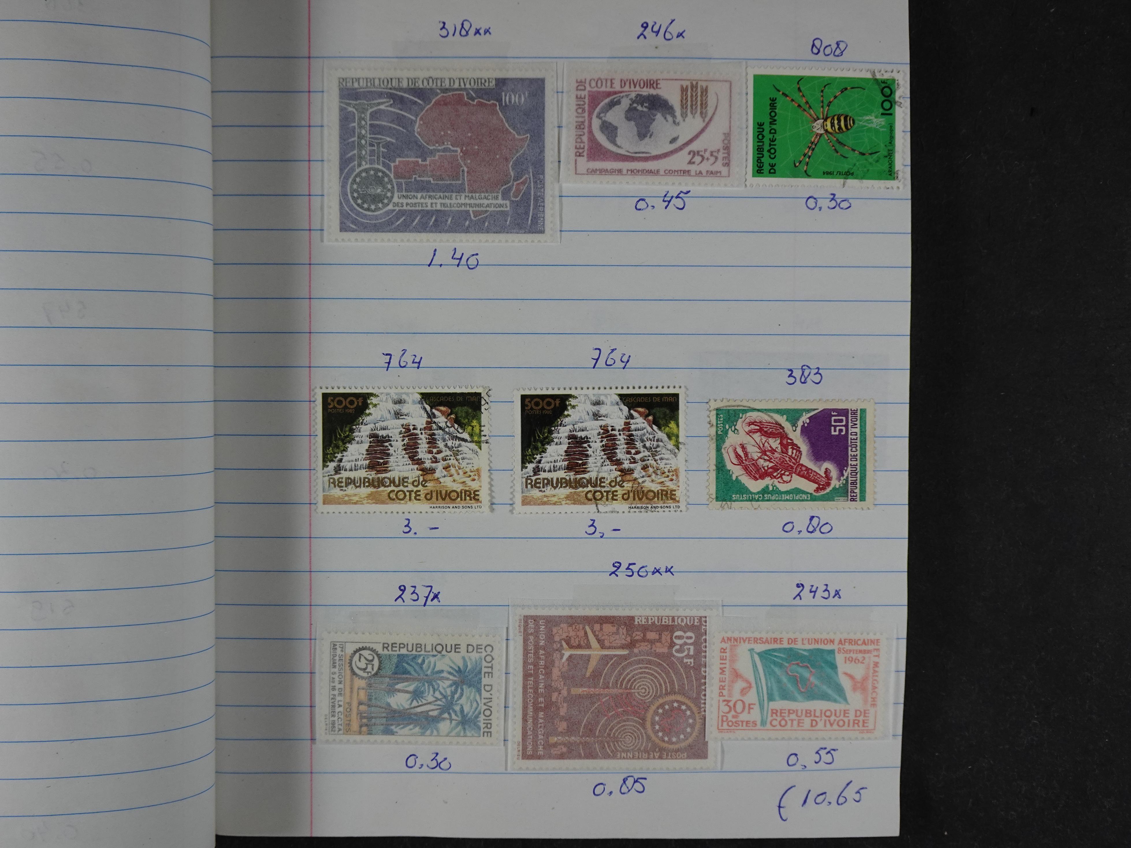 Mooie partij gelopen Rondzendboekjes.
Veel postfris.
Enorme restwaarde 789