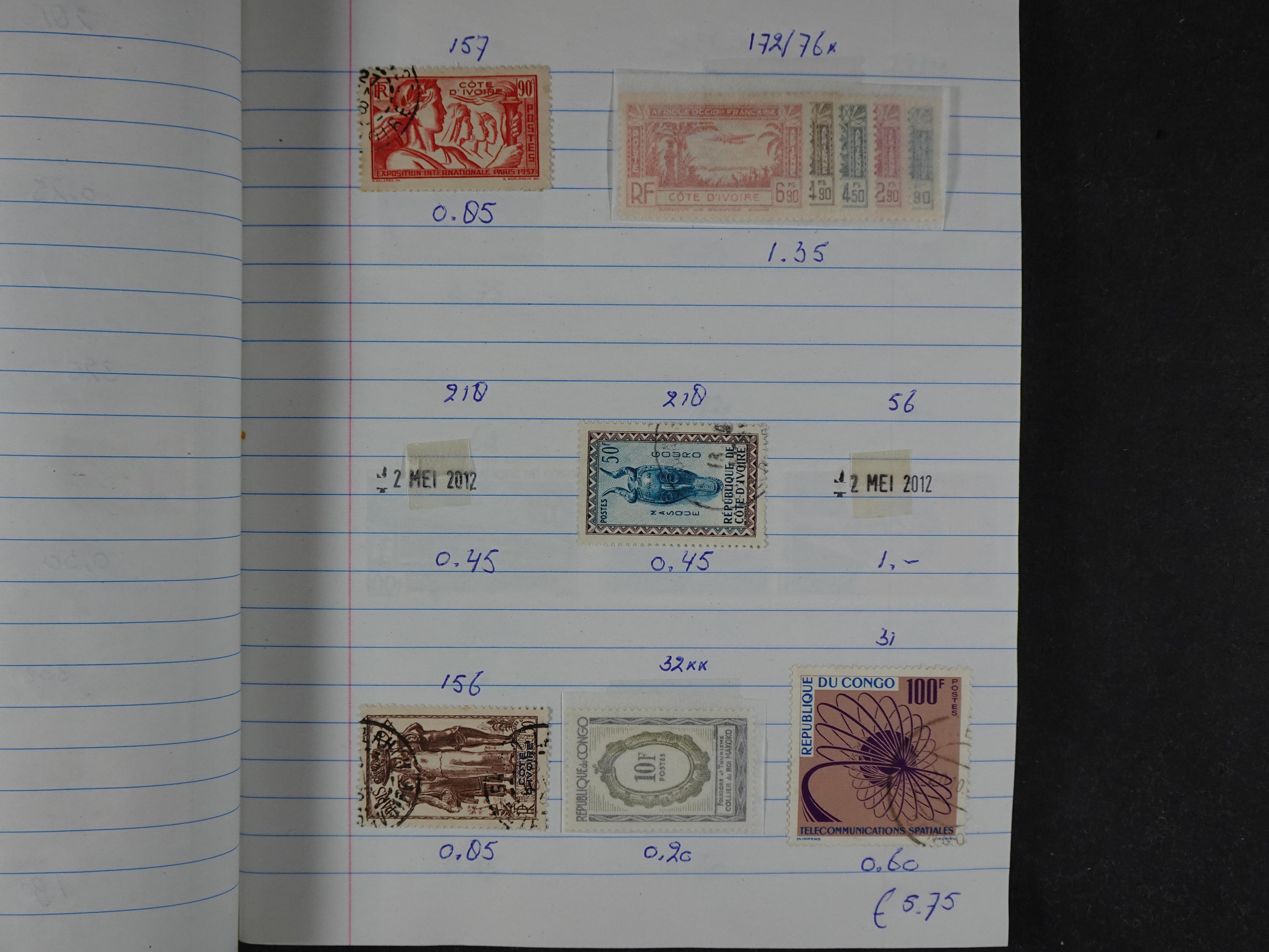 Mooie partij gelopen Rondzendboekjes.
Veel postfris.
Enorme restwaarde 791