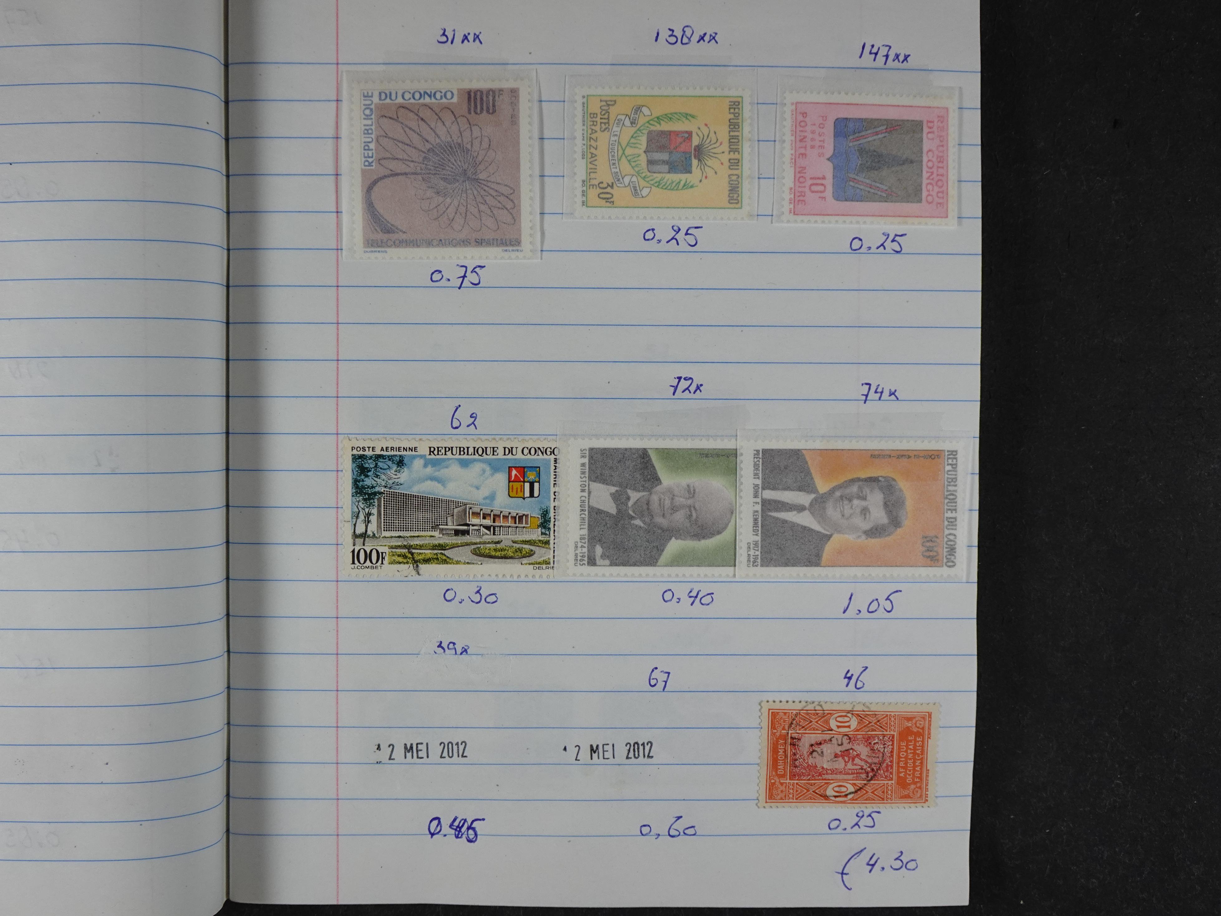 Mooie partij gelopen Rondzendboekjes.
Veel postfris.
Enorme restwaarde 792