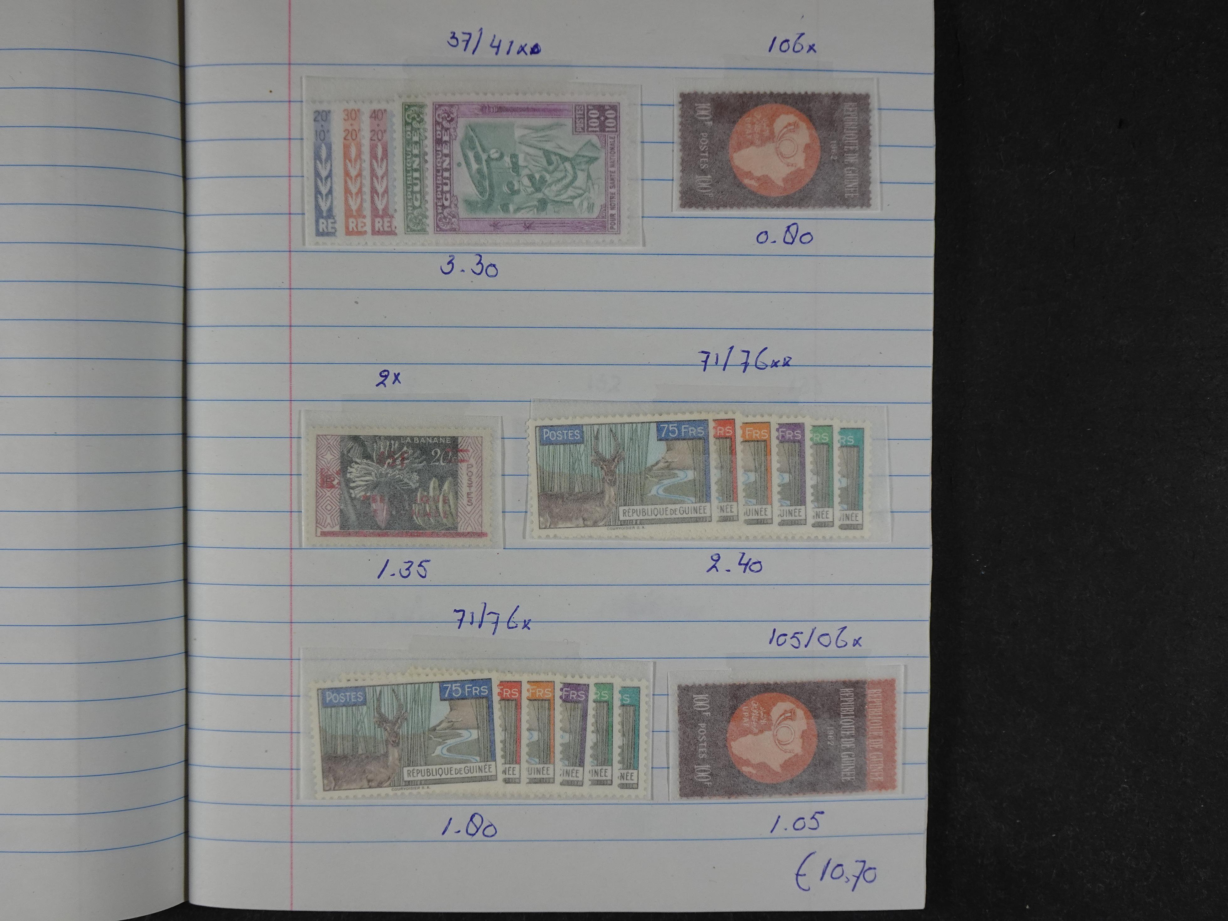 Mooie partij gelopen Rondzendboekjes.
Veel postfris.
Enorme restwaarde 800