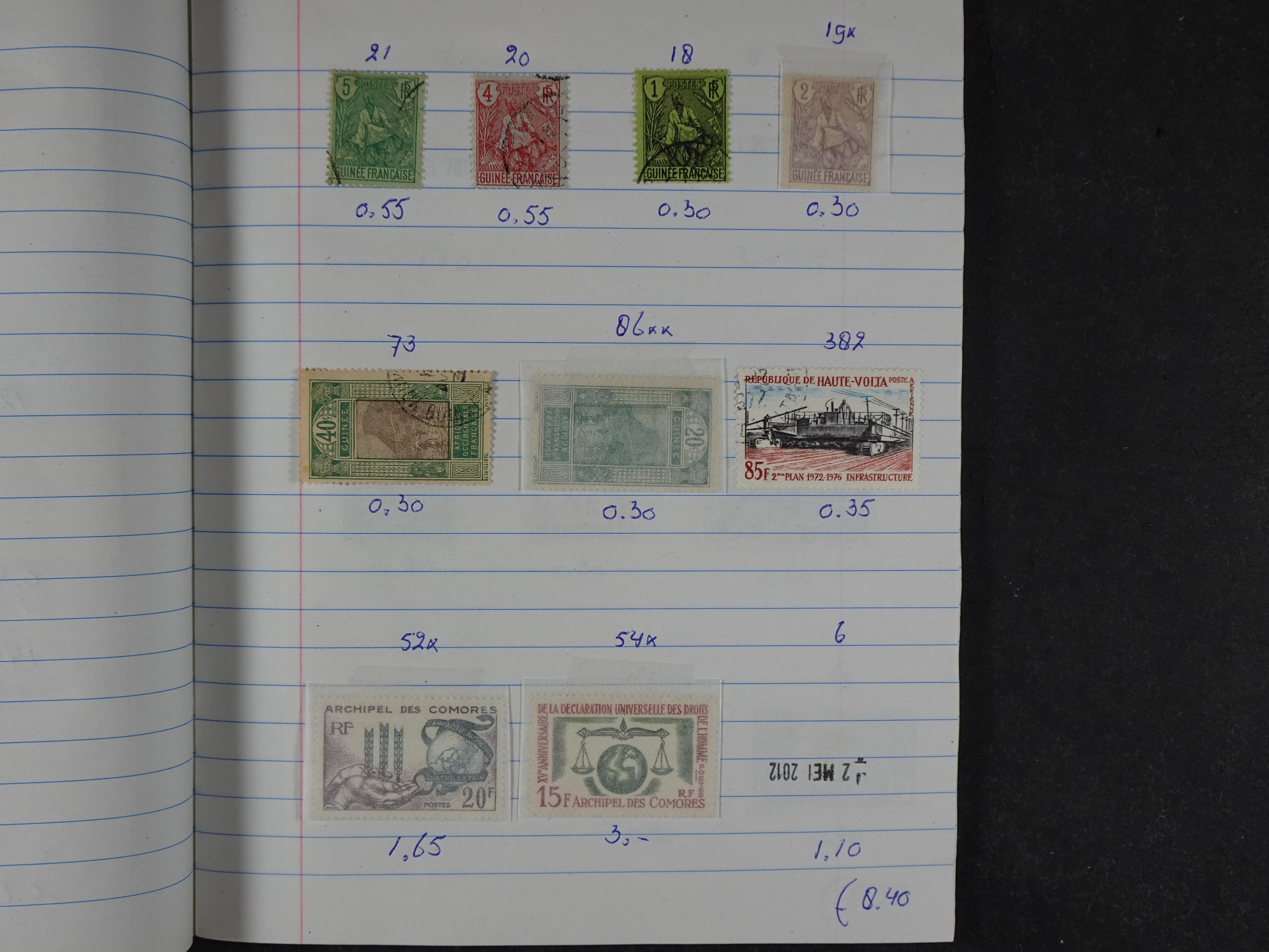 Mooie partij gelopen Rondzendboekjes.
Veel postfris.
Enorme restwaarde 802