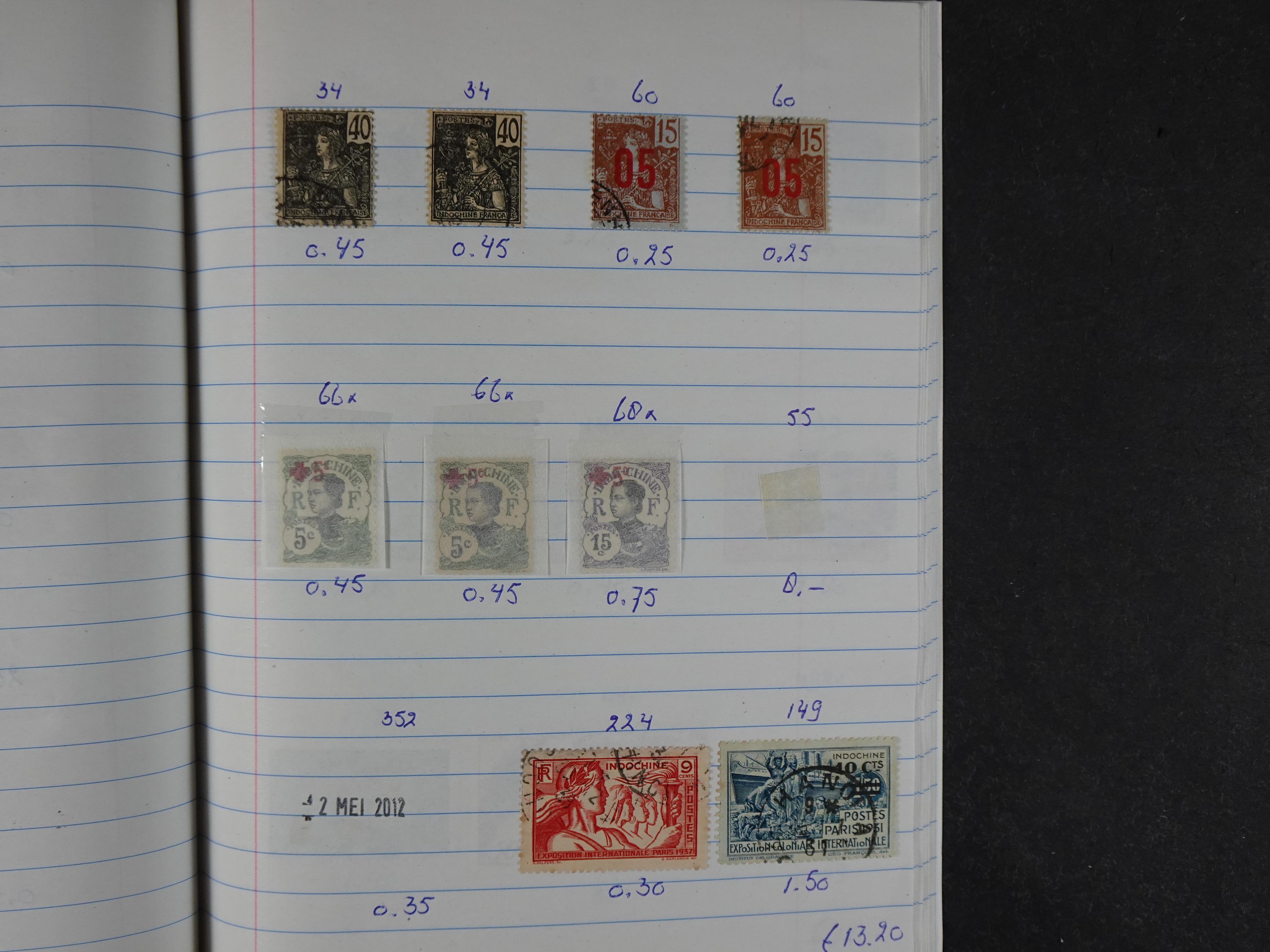 Mooie partij gelopen Rondzendboekjes.
Veel postfris.
Enorme restwaarde 813