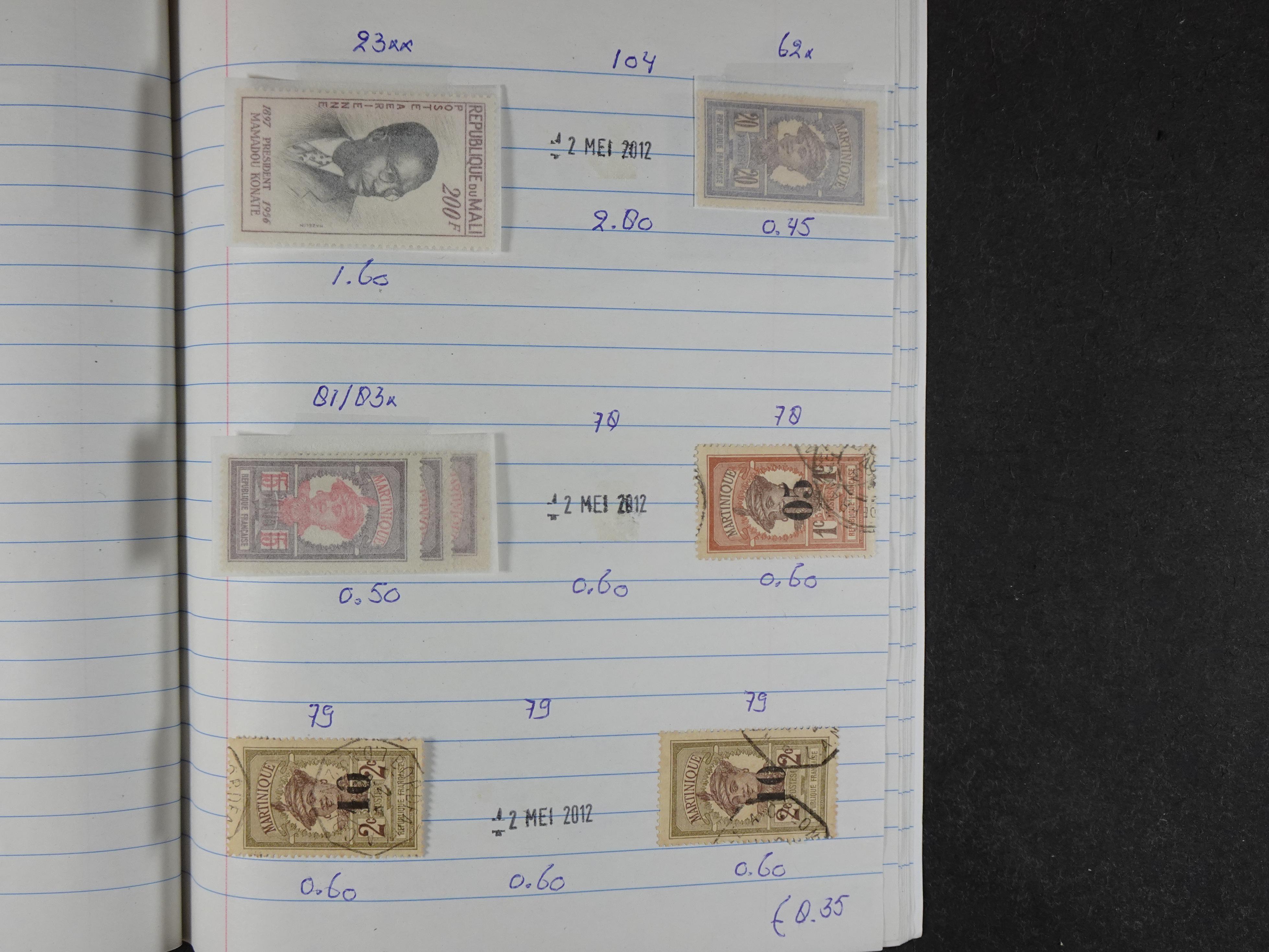 Mooie partij gelopen Rondzendboekjes.
Veel postfris.
Enorme restwaarde 819