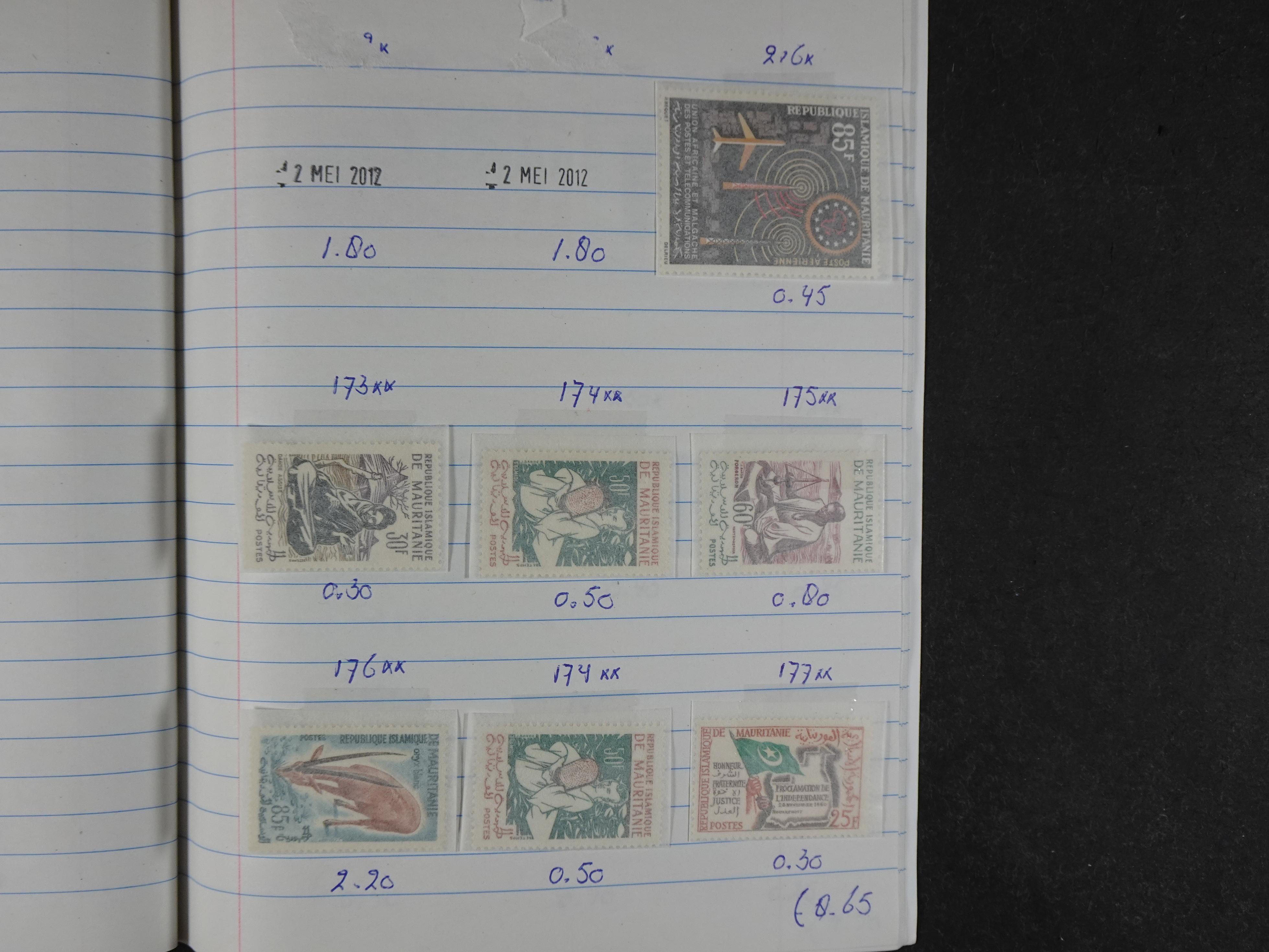 Mooie partij gelopen Rondzendboekjes.
Veel postfris.
Enorme restwaarde 820