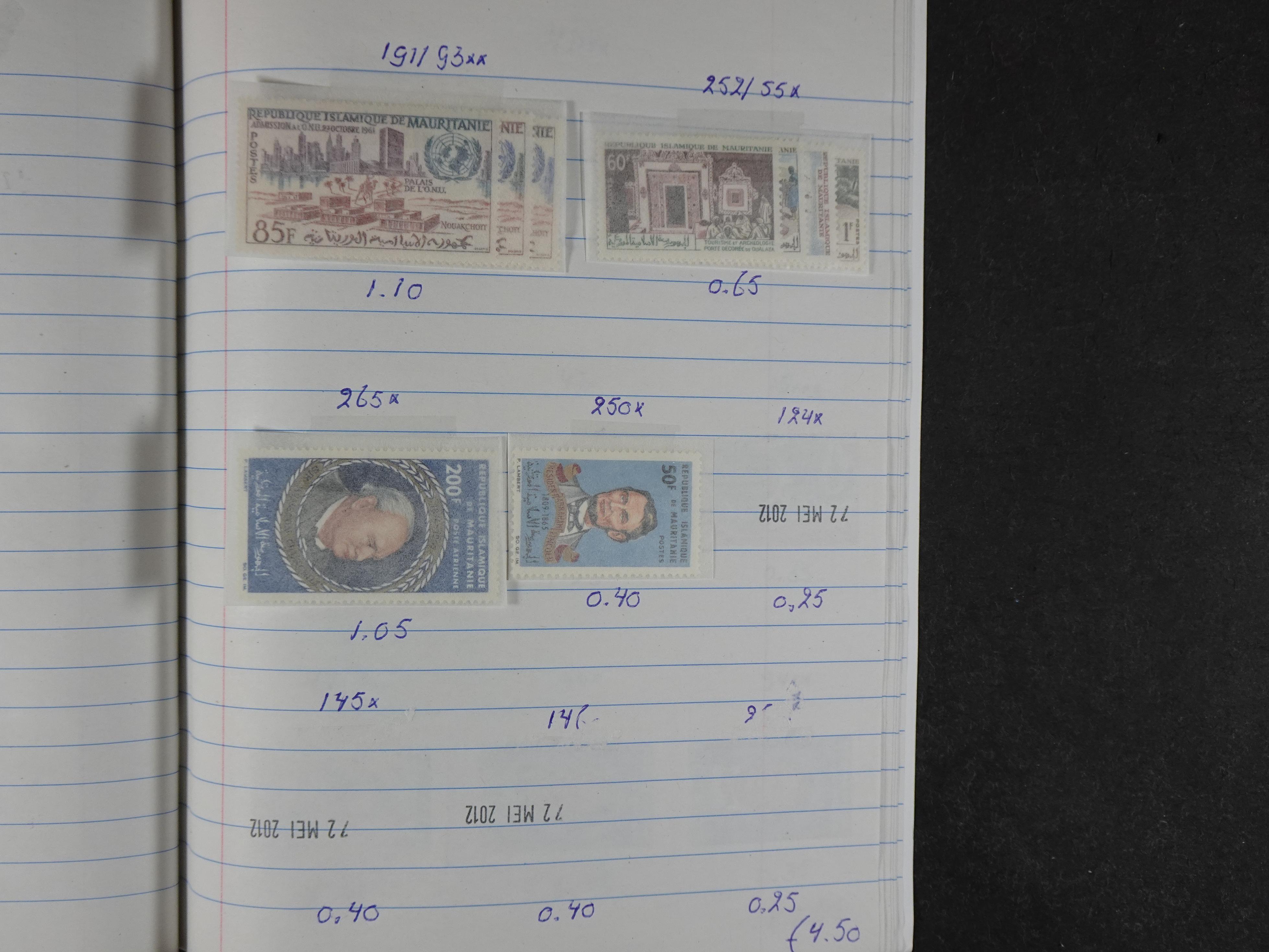 Mooie partij gelopen Rondzendboekjes.
Veel postfris.
Enorme restwaarde 821