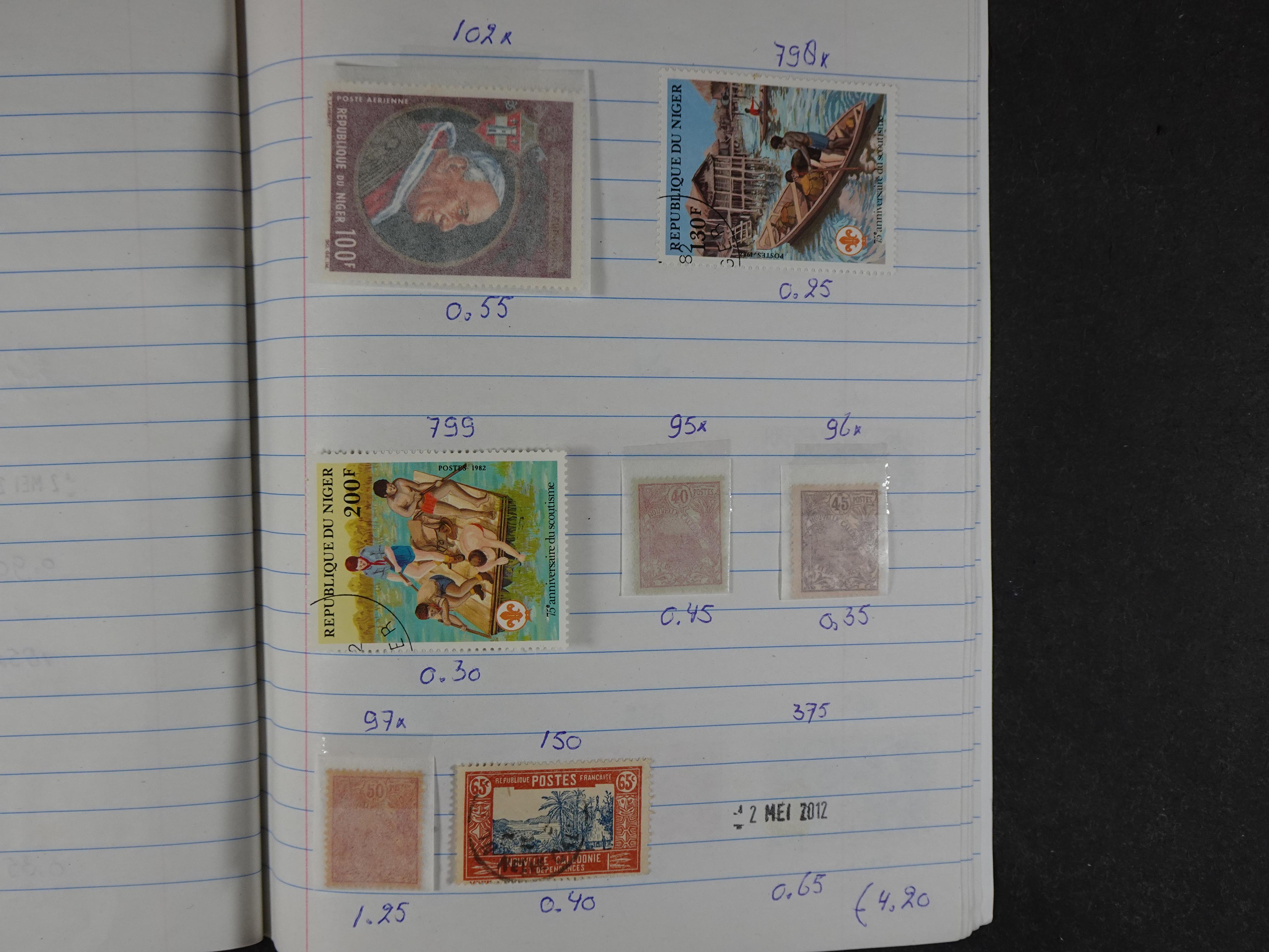 Mooie partij gelopen Rondzendboekjes.
Veel postfris.
Enorme restwaarde 823