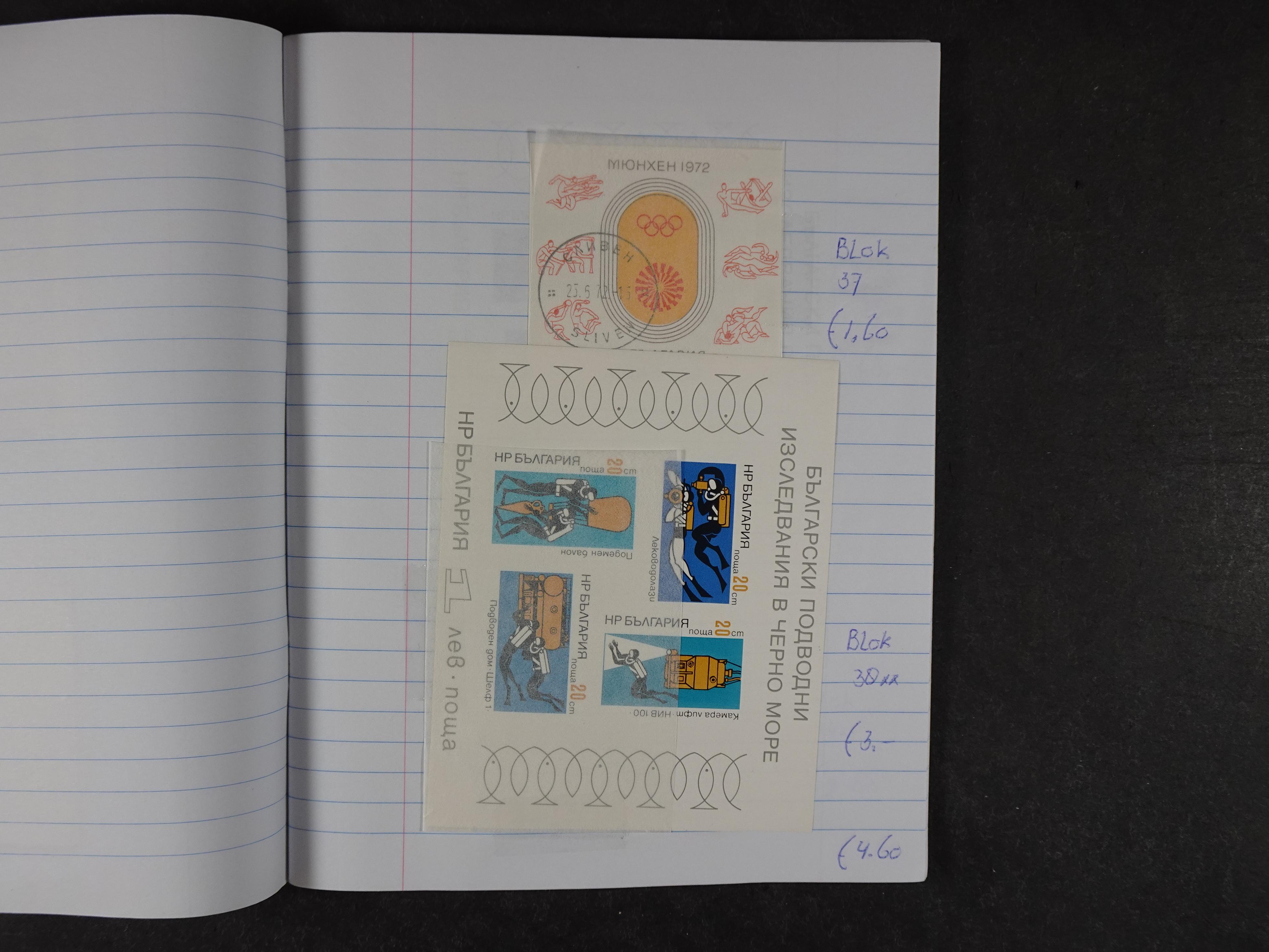 Mooie partij gelopen Rondzendboekjes.
Veel postfris.
Enorme restwaarde 832