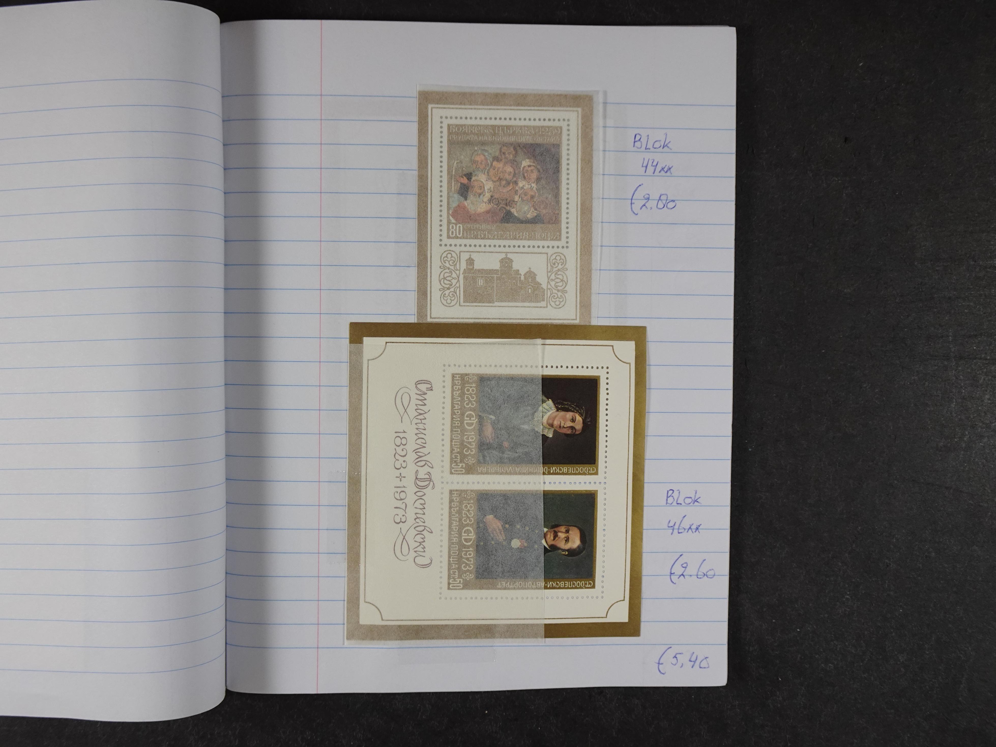 Mooie partij gelopen Rondzendboekjes.
Veel postfris.
Enorme restwaarde 834