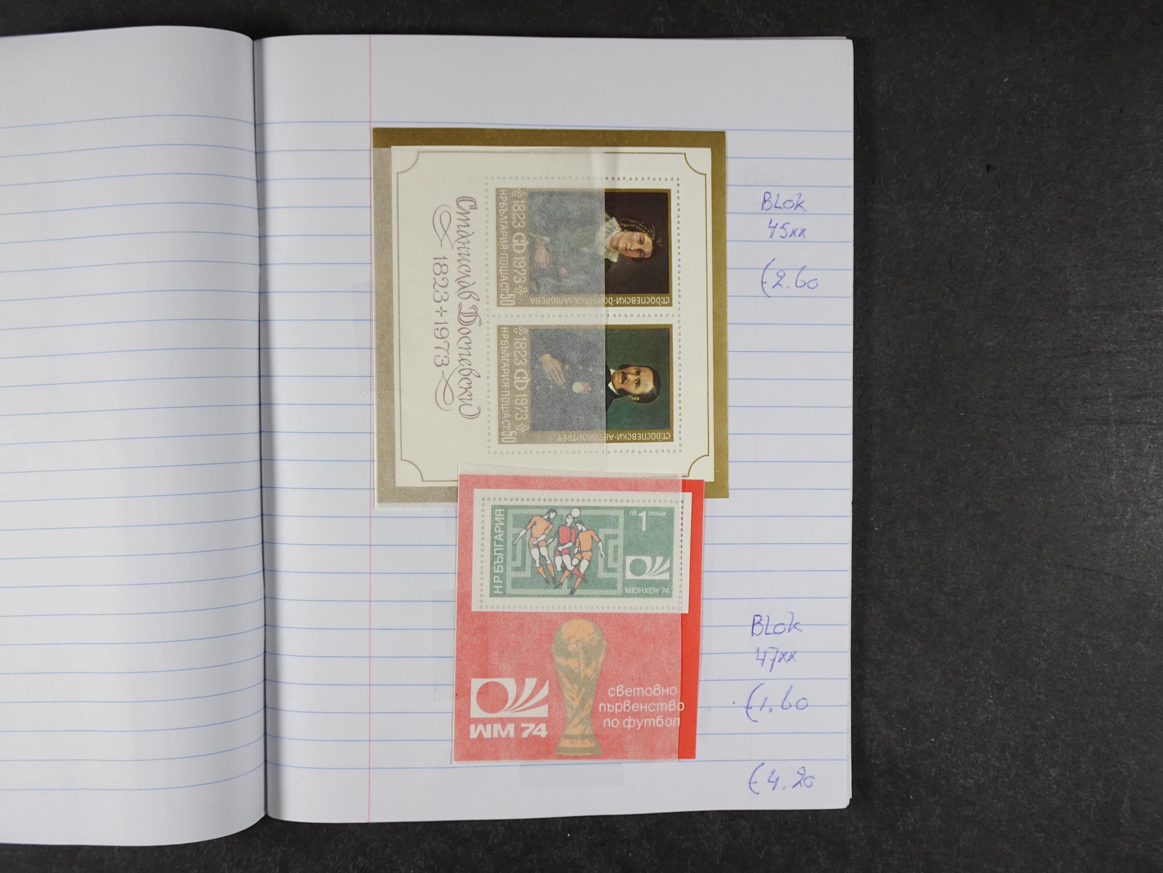 Mooie partij gelopen Rondzendboekjes.
Veel postfris.
Enorme restwaarde 835