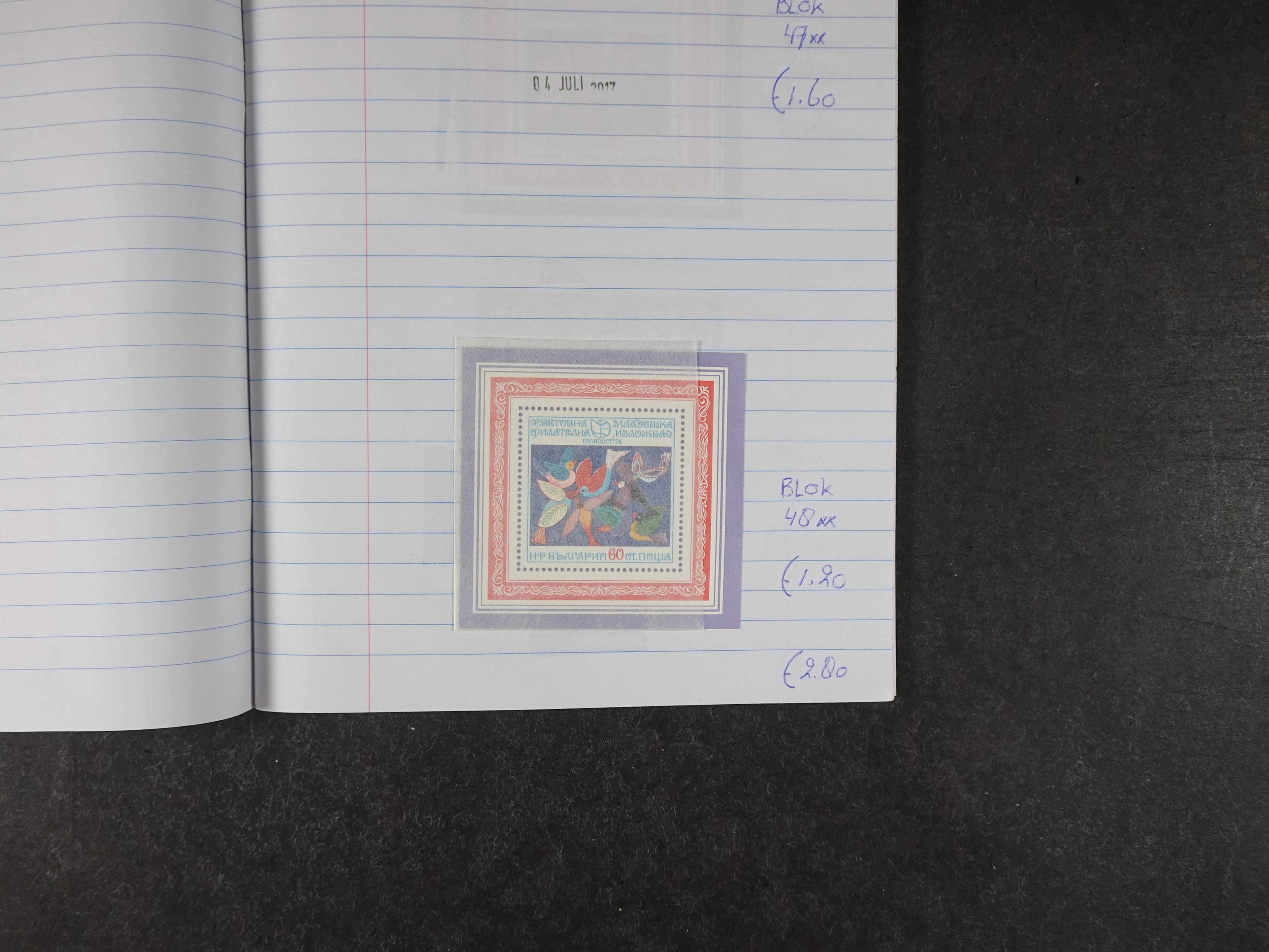 Mooie partij gelopen Rondzendboekjes.
Veel postfris.
Enorme restwaarde 836