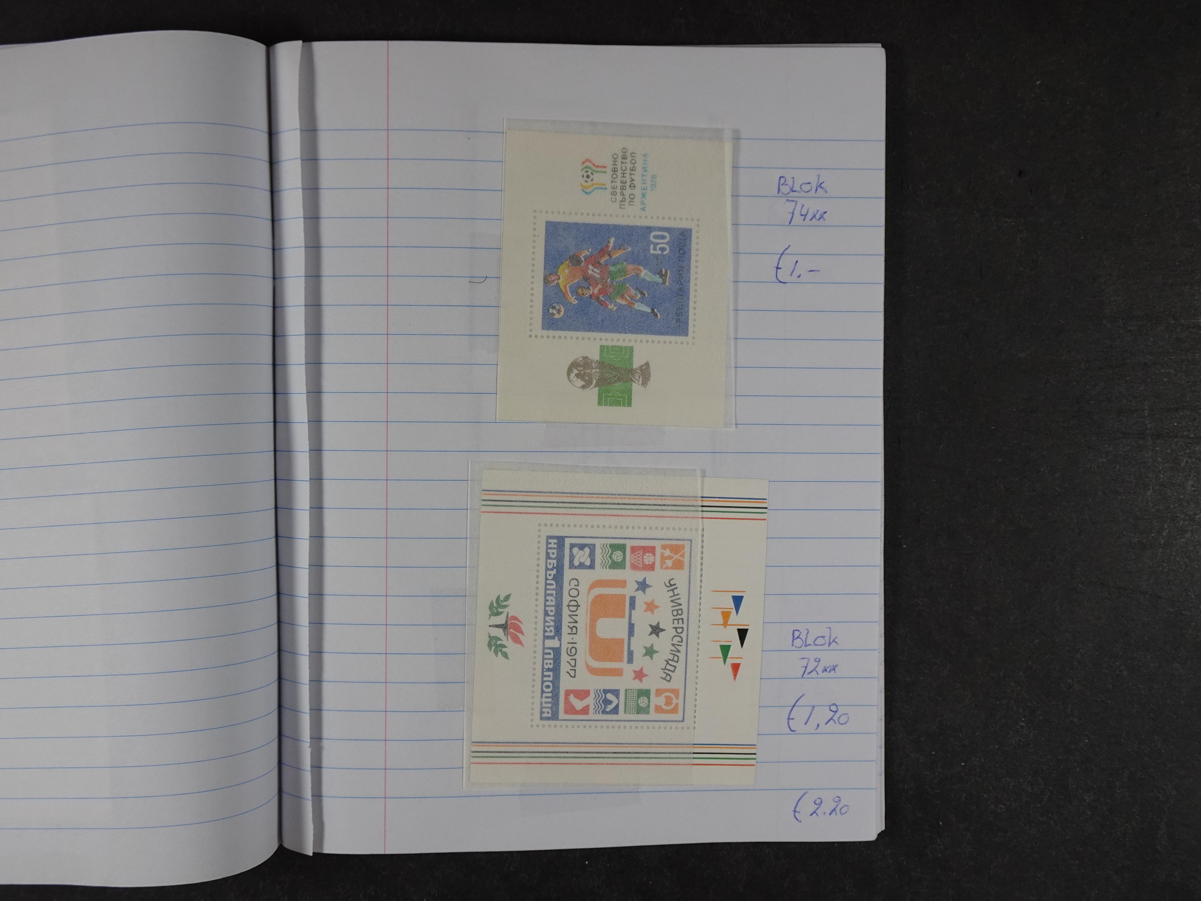 Mooie partij gelopen Rondzendboekjes.
Veel postfris.
Enorme restwaarde 840