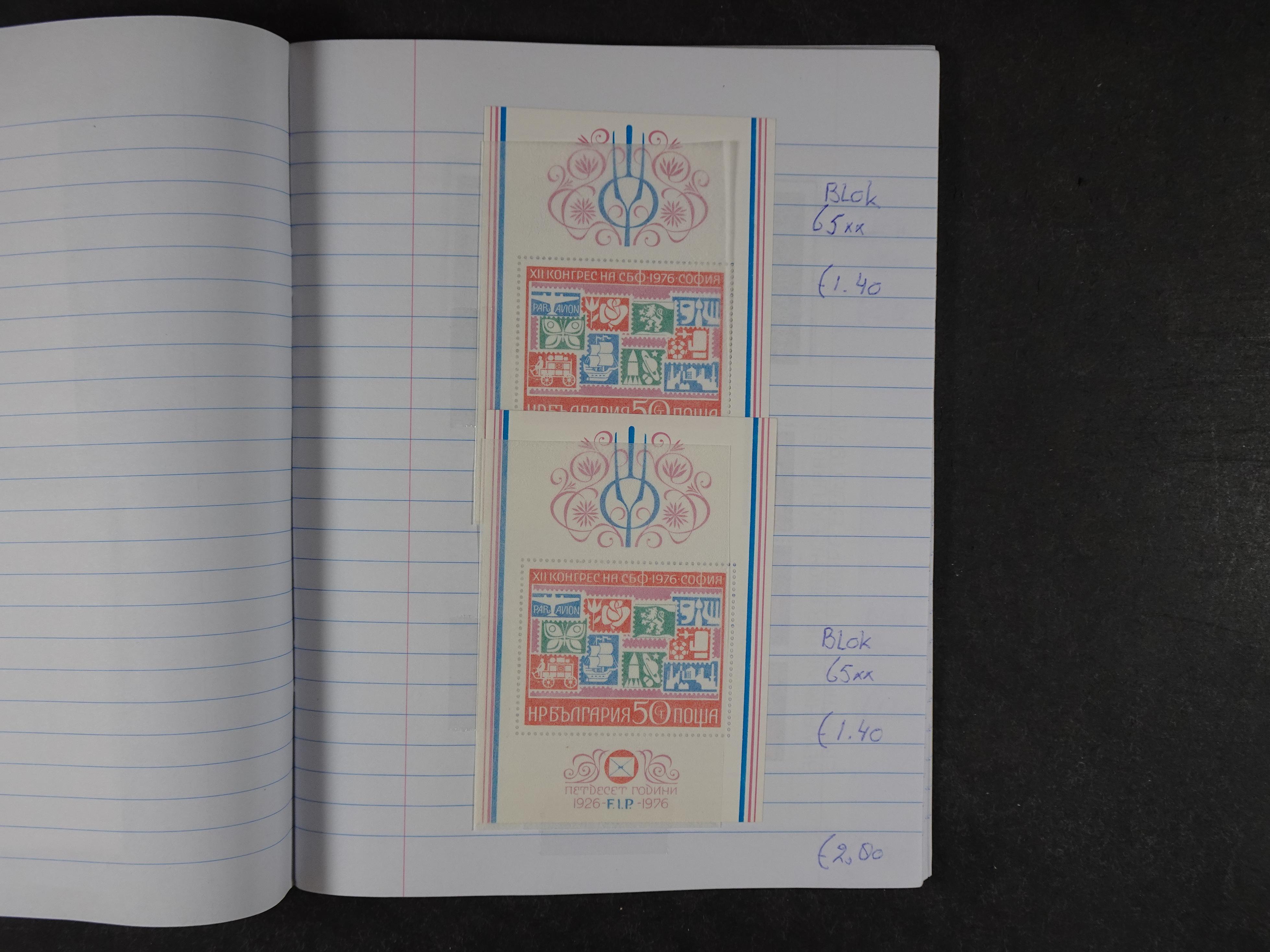 Mooie partij gelopen Rondzendboekjes.
Veel postfris.
Enorme restwaarde 841