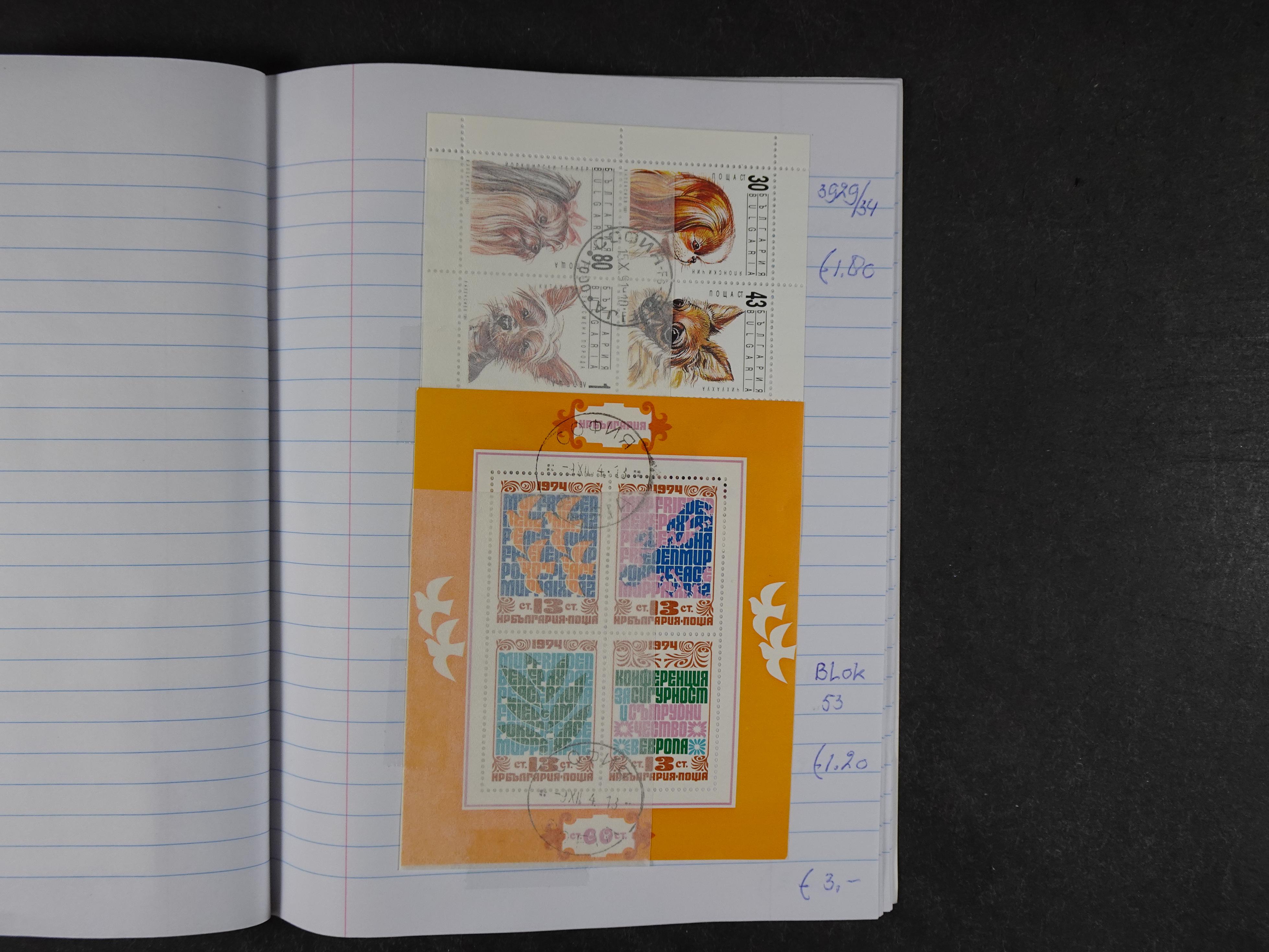 Mooie partij gelopen Rondzendboekjes.
Veel postfris.
Enorme restwaarde 850