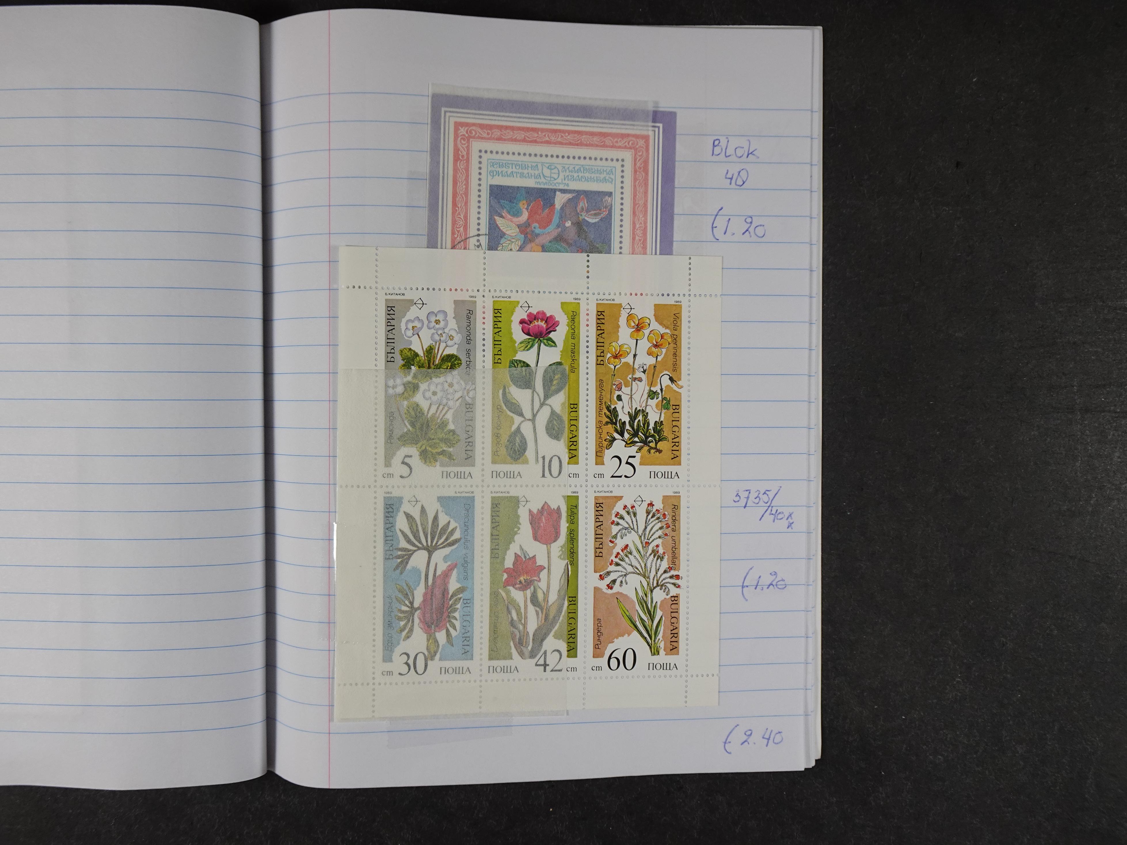 Mooie partij gelopen Rondzendboekjes.
Veel postfris.
Enorme restwaarde 853