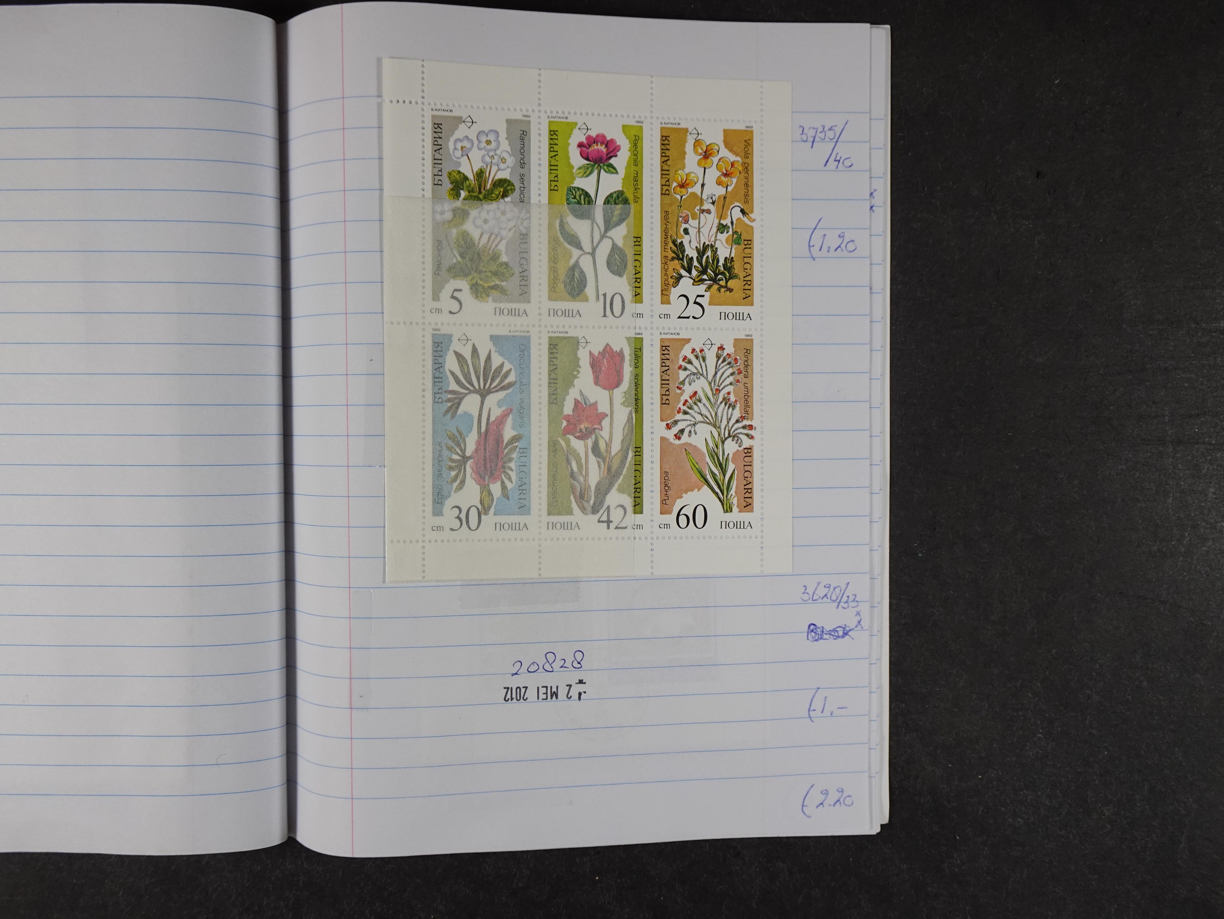 Mooie partij gelopen Rondzendboekjes.
Veel postfris.
Enorme restwaarde 854