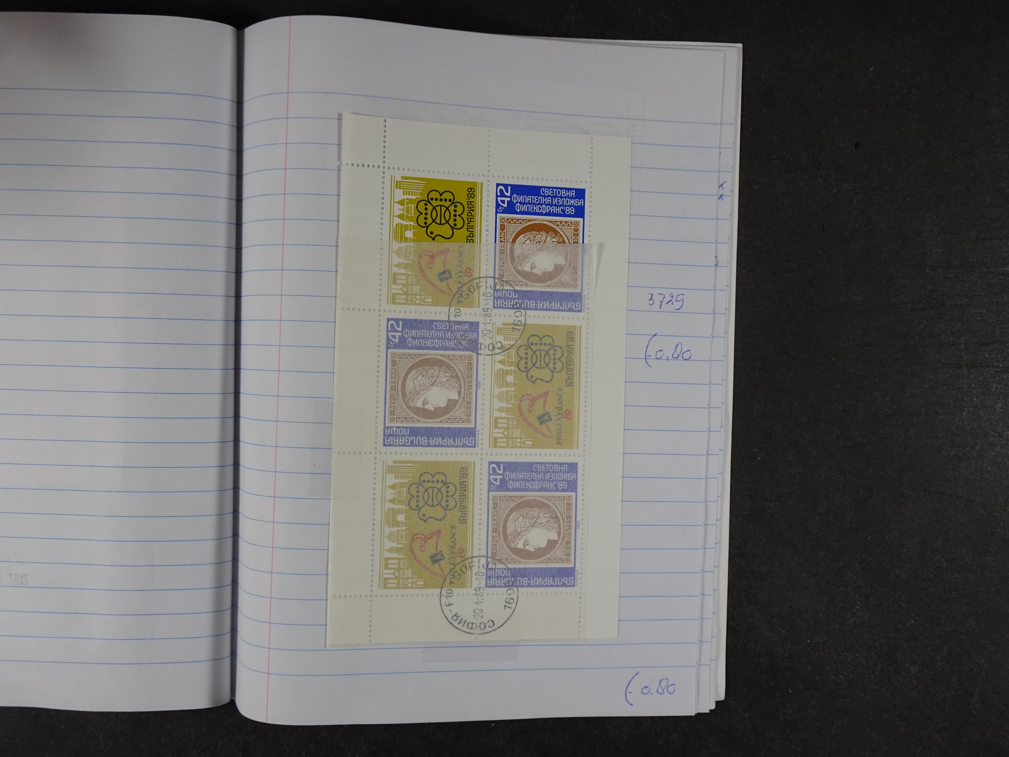 Mooie partij gelopen Rondzendboekjes.
Veel postfris.
Enorme restwaarde 855