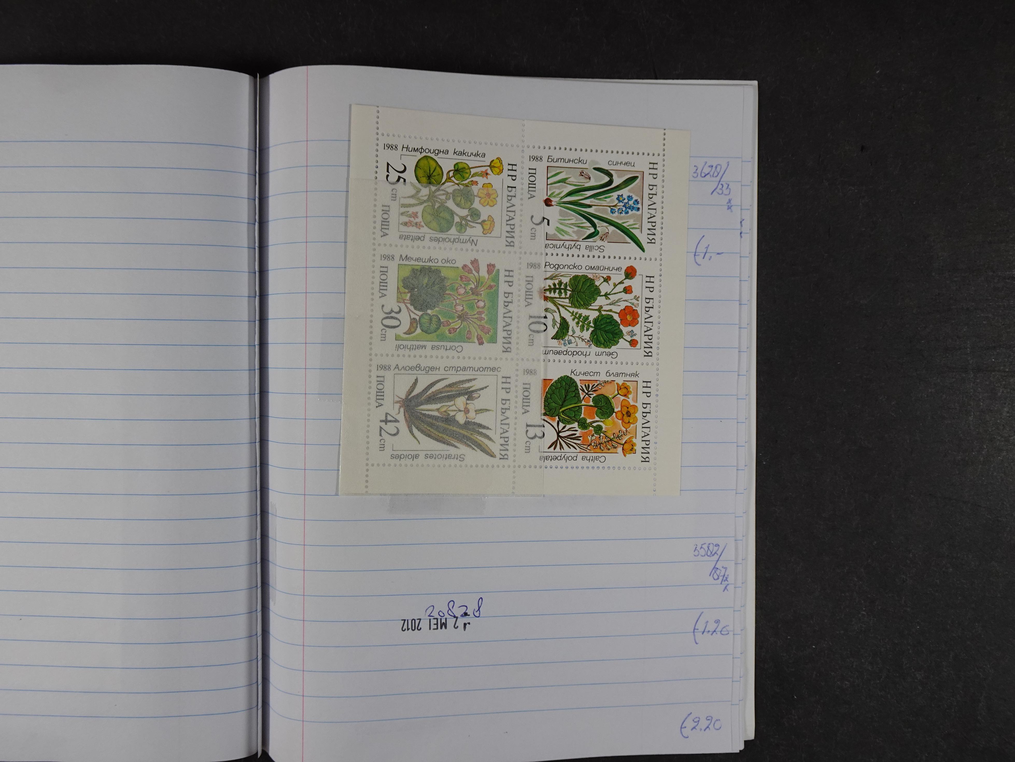 Mooie partij gelopen Rondzendboekjes.
Veel postfris.
Enorme restwaarde 856