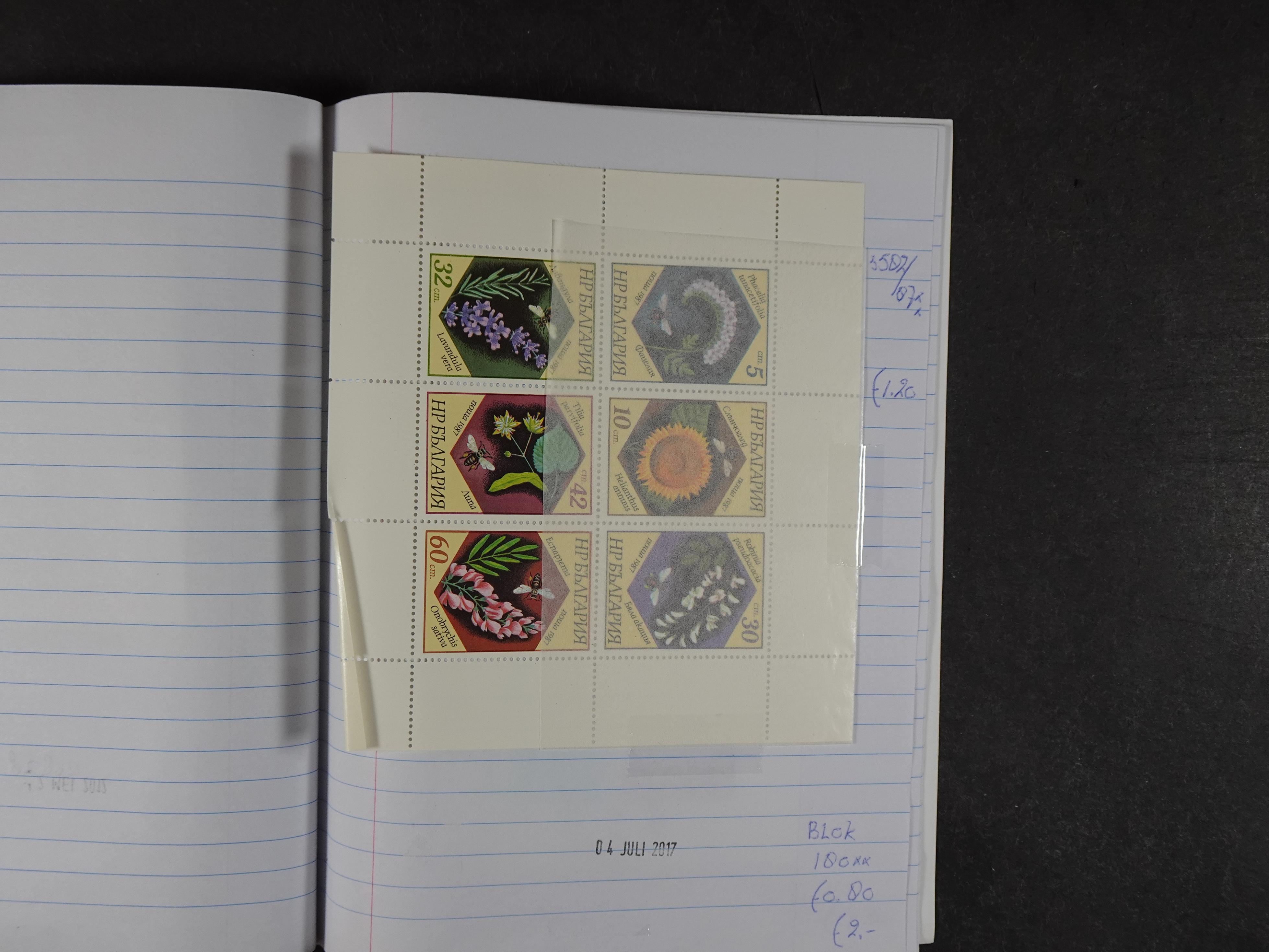 Mooie partij gelopen Rondzendboekjes.
Veel postfris.
Enorme restwaarde 857