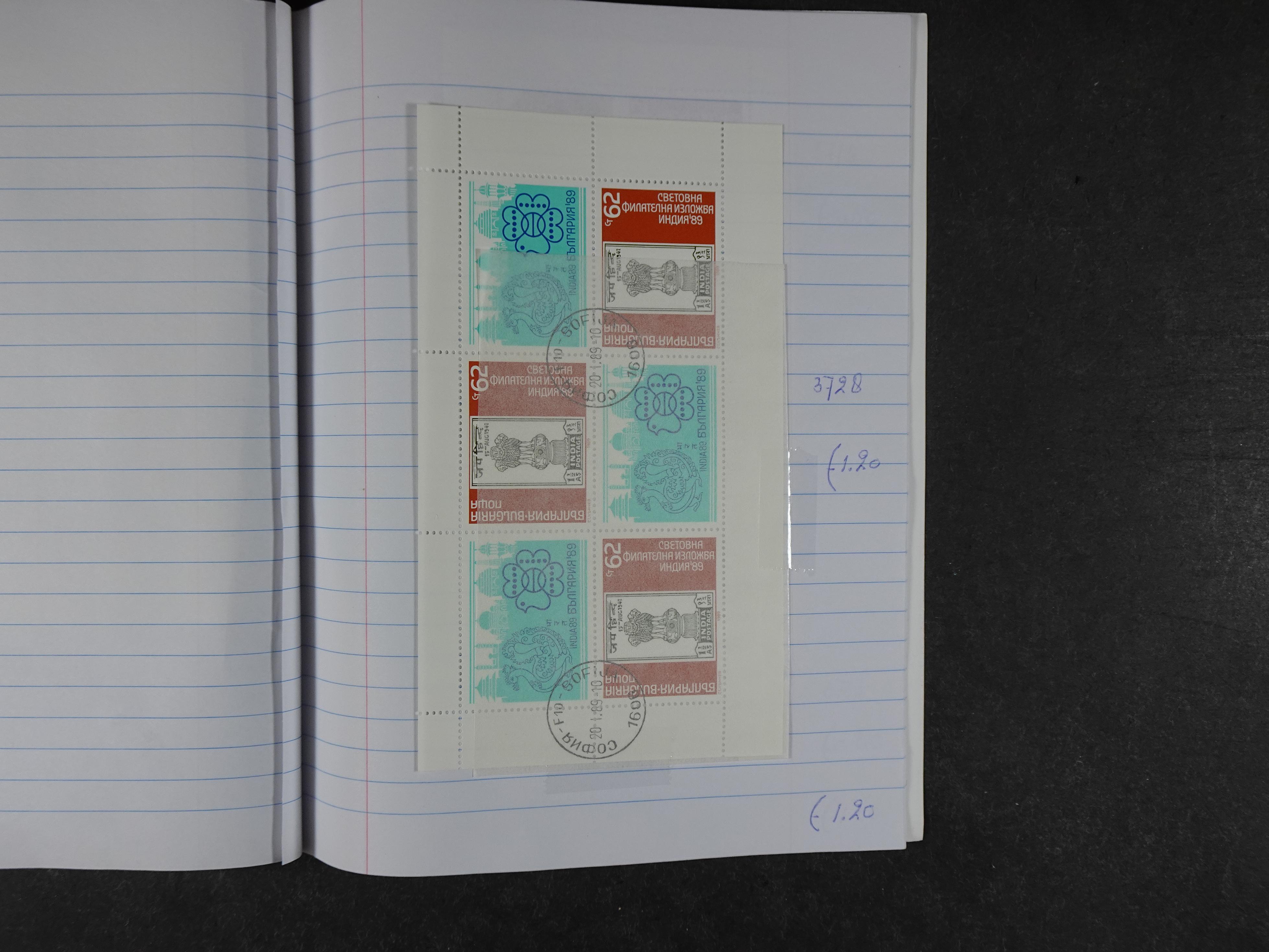 Mooie partij gelopen Rondzendboekjes.
Veel postfris.
Enorme restwaarde 858