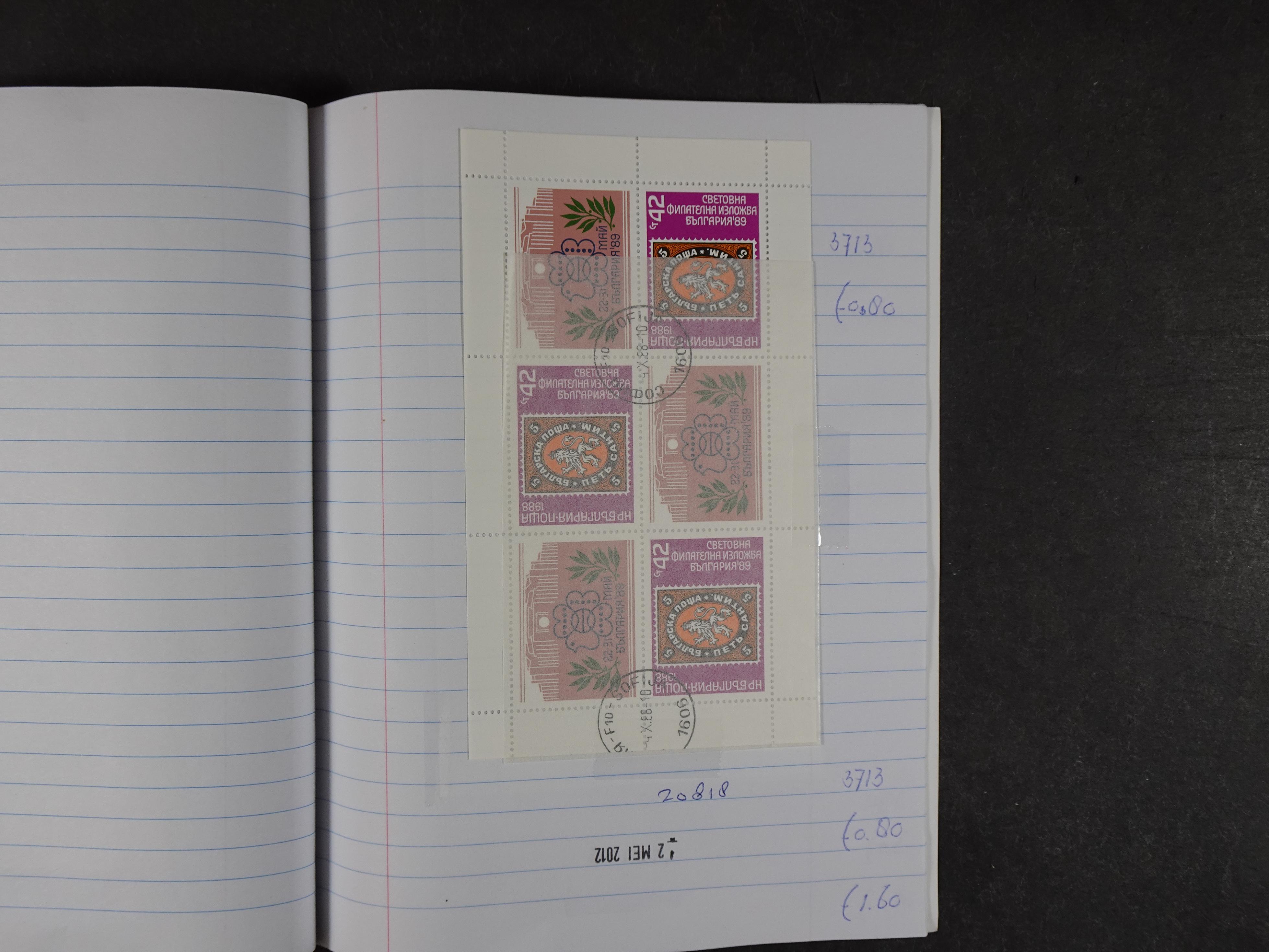 Mooie partij gelopen Rondzendboekjes.
Veel postfris.
Enorme restwaarde 859