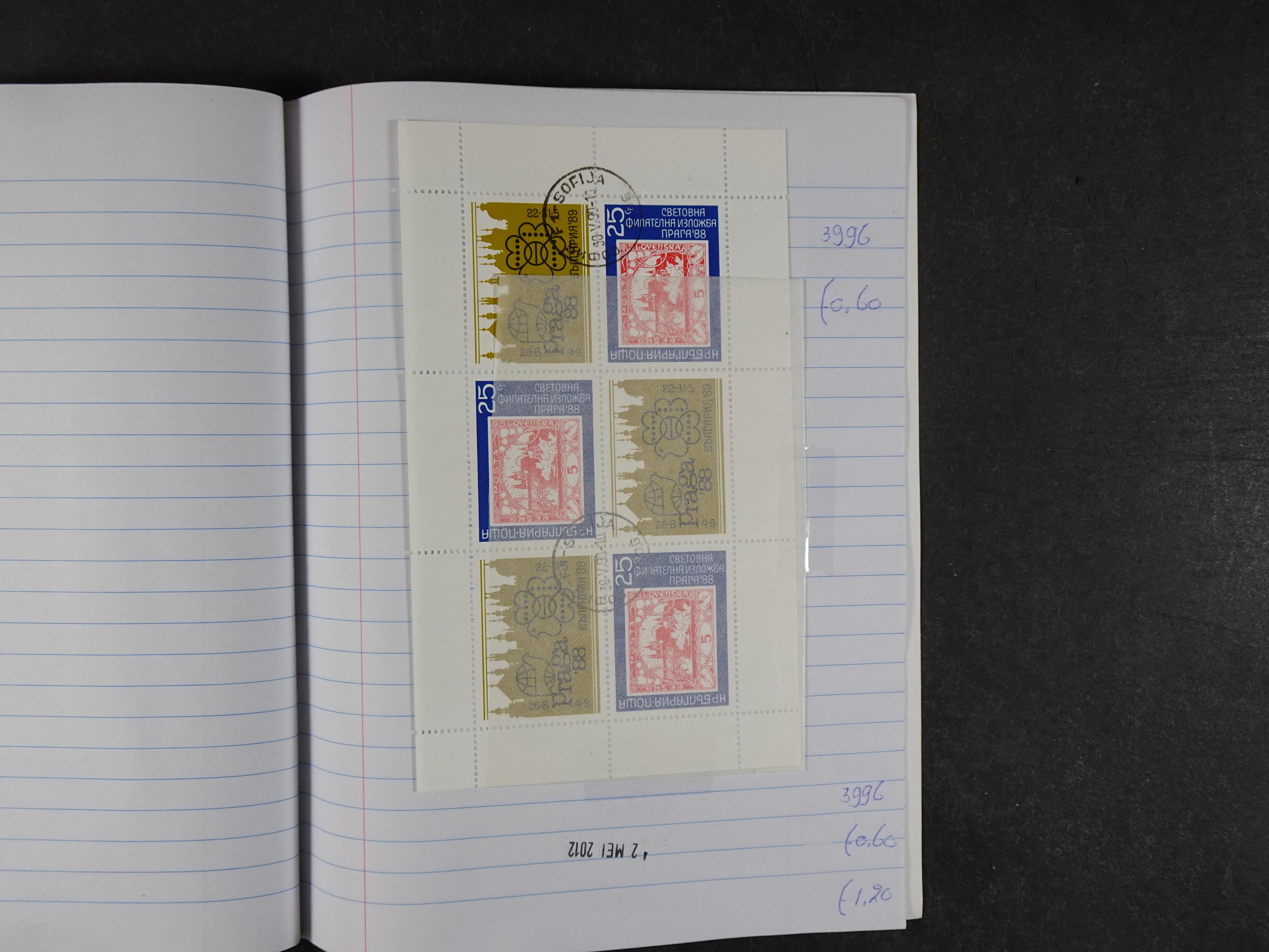 Mooie partij gelopen Rondzendboekjes.
Veel postfris.
Enorme restwaarde 860