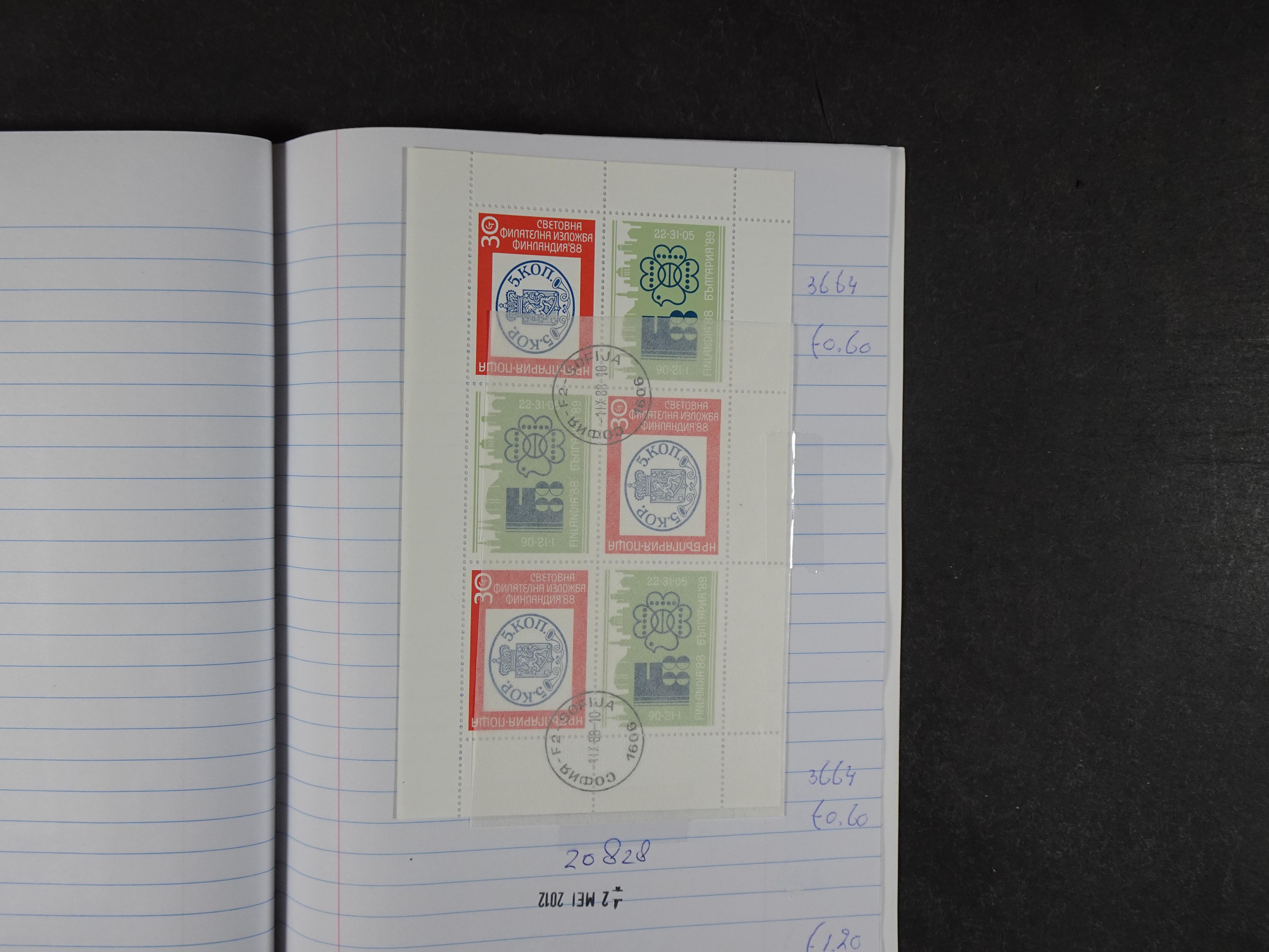 Mooie partij gelopen Rondzendboekjes.
Veel postfris.
Enorme restwaarde 861