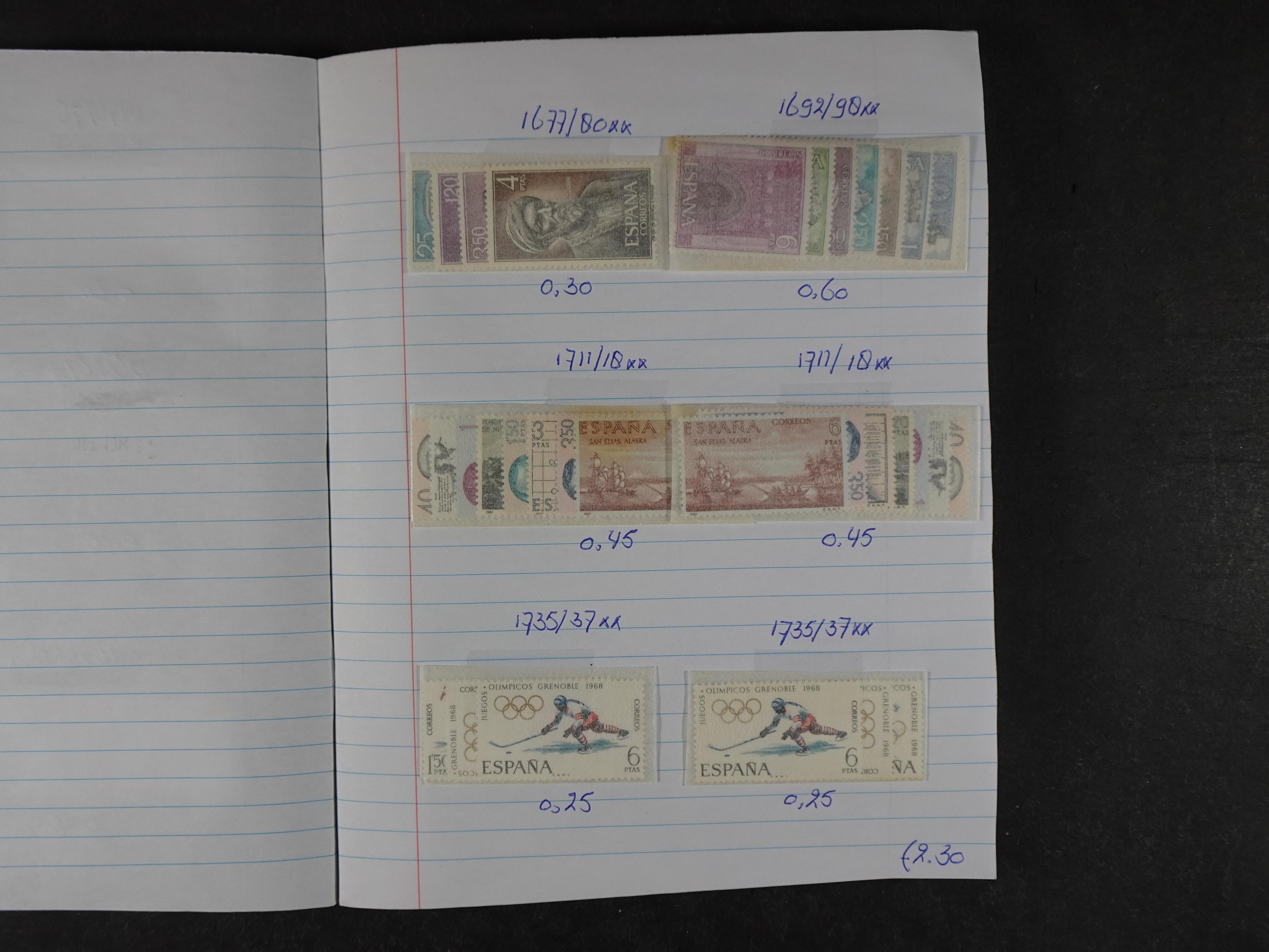 Mooie partij gelopen Rondzendboekjes.
Veel postfris.
Enorme restwaarde 865