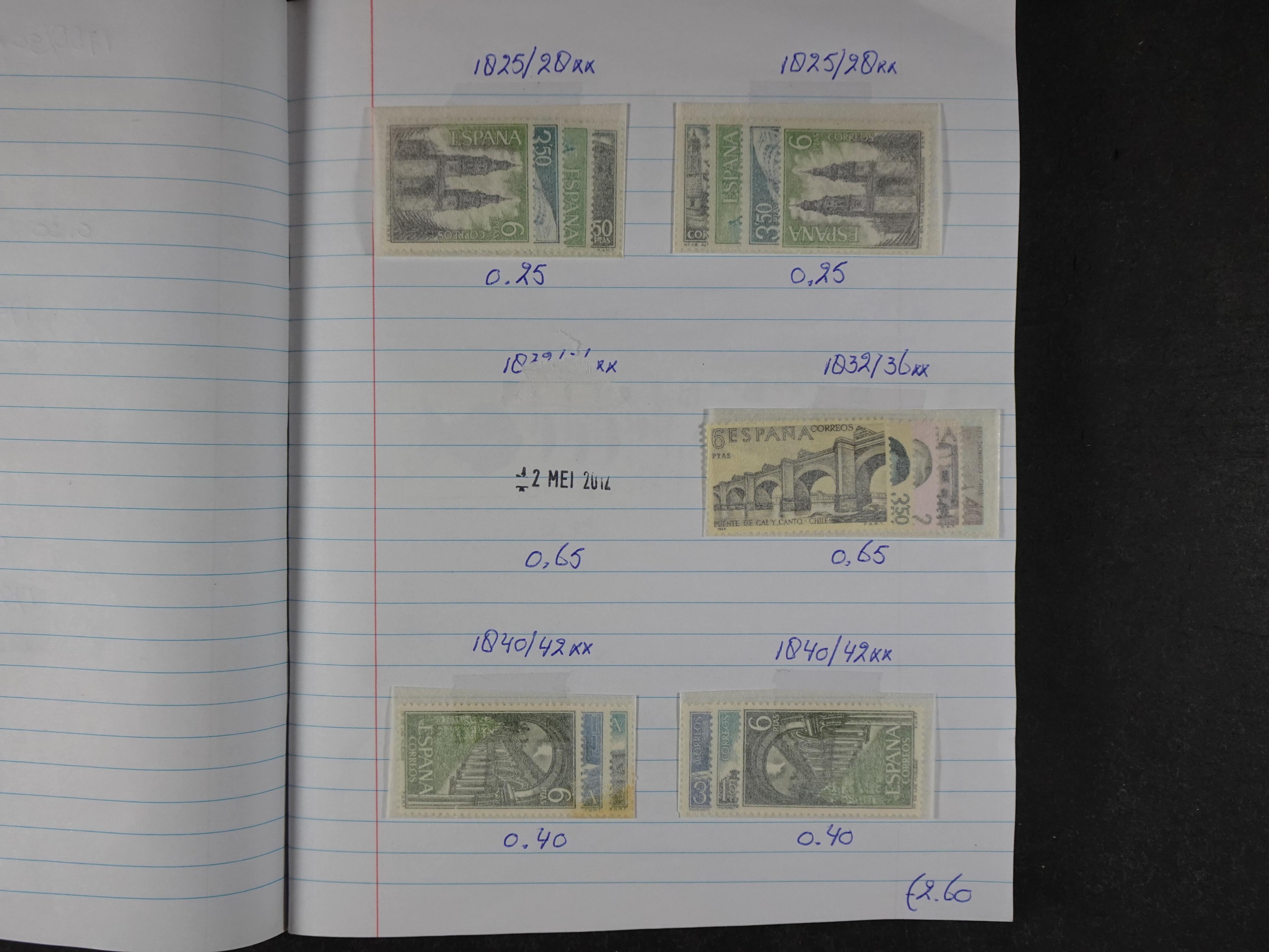 Mooie partij gelopen Rondzendboekjes.
Veel postfris.
Enorme restwaarde 868