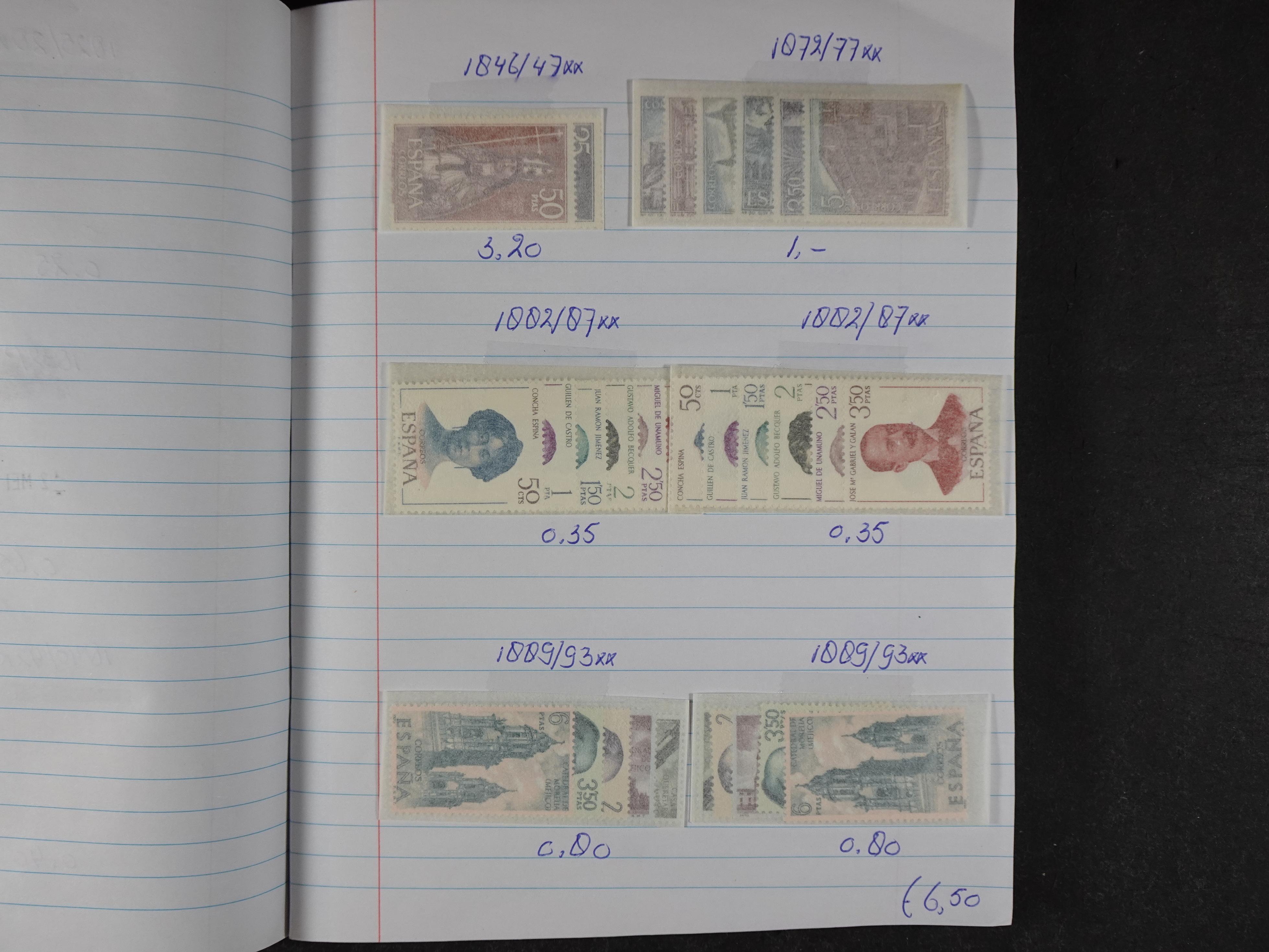 Mooie partij gelopen Rondzendboekjes.
Veel postfris.
Enorme restwaarde 869