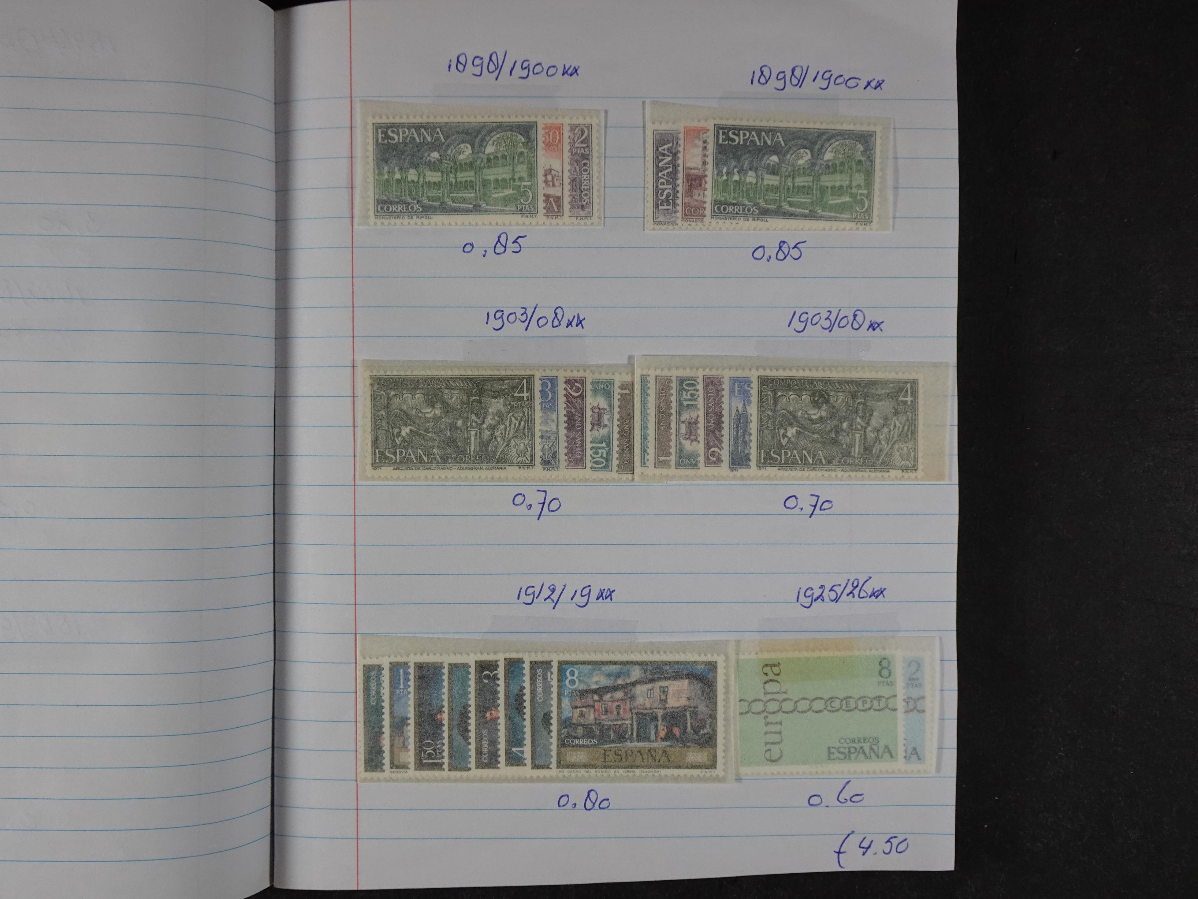 Mooie partij gelopen Rondzendboekjes.
Veel postfris.
Enorme restwaarde 870