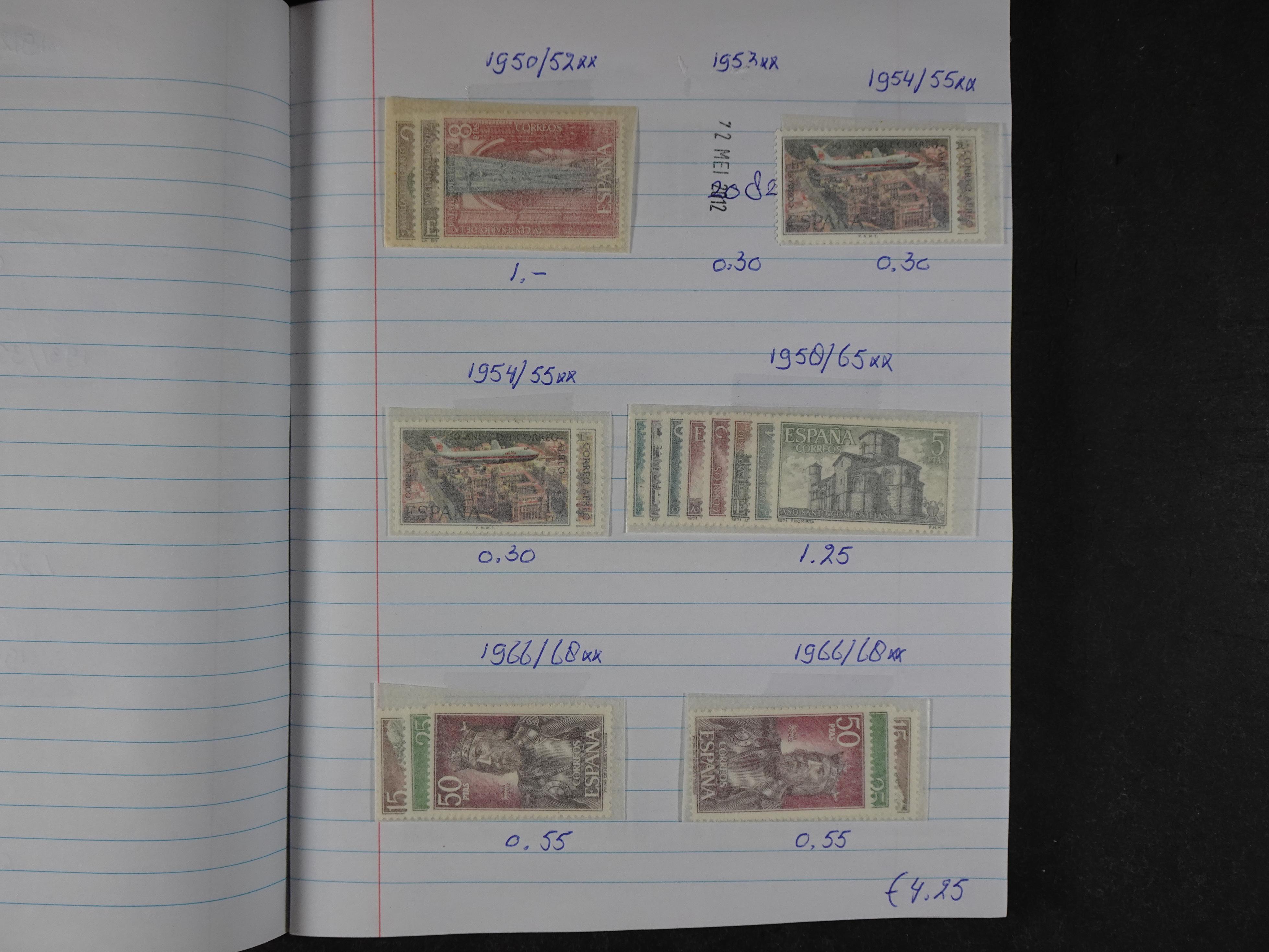 Mooie partij gelopen Rondzendboekjes.
Veel postfris.
Enorme restwaarde 872