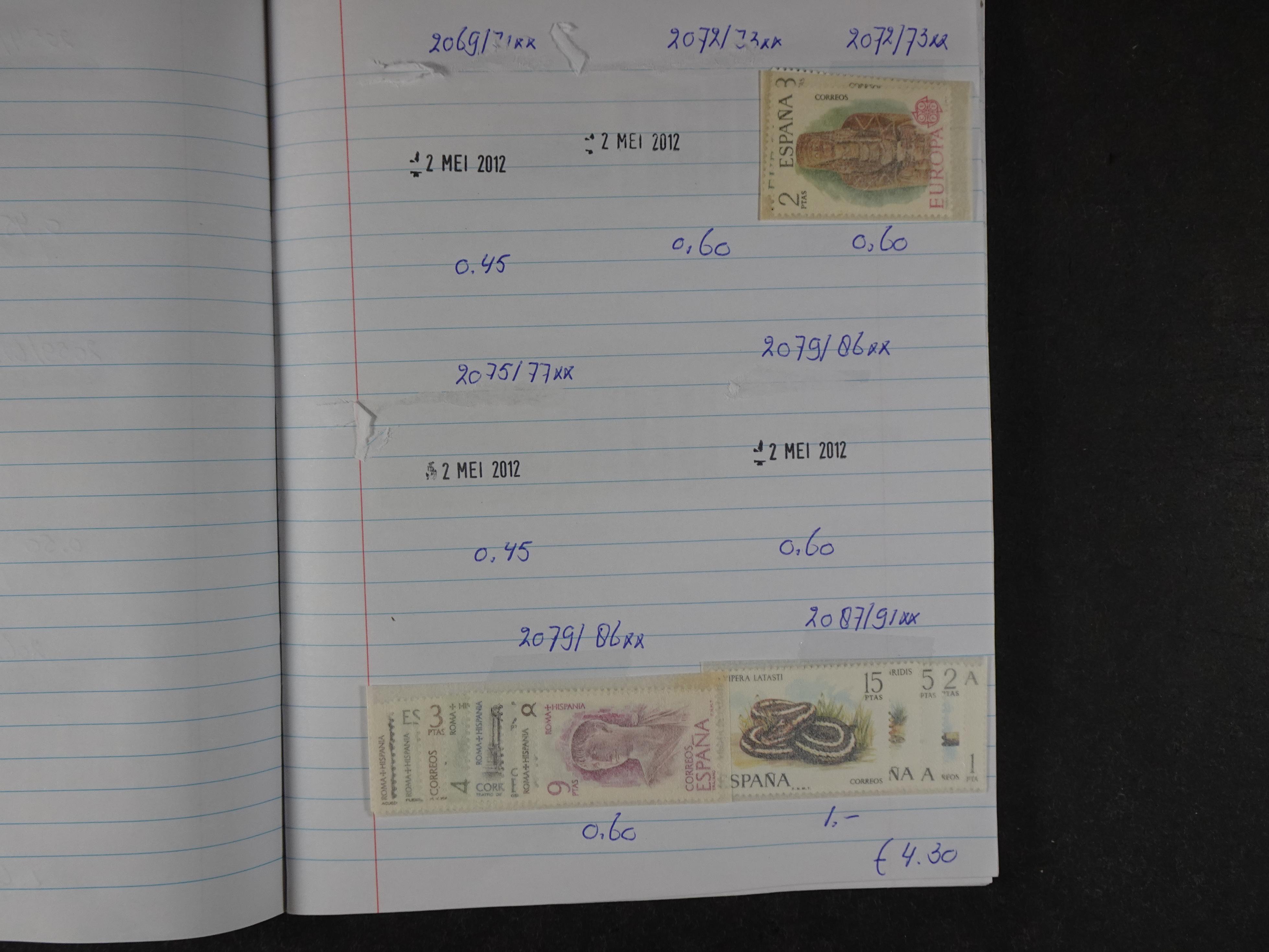 Mooie partij gelopen Rondzendboekjes.
Veel postfris.
Enorme restwaarde 877