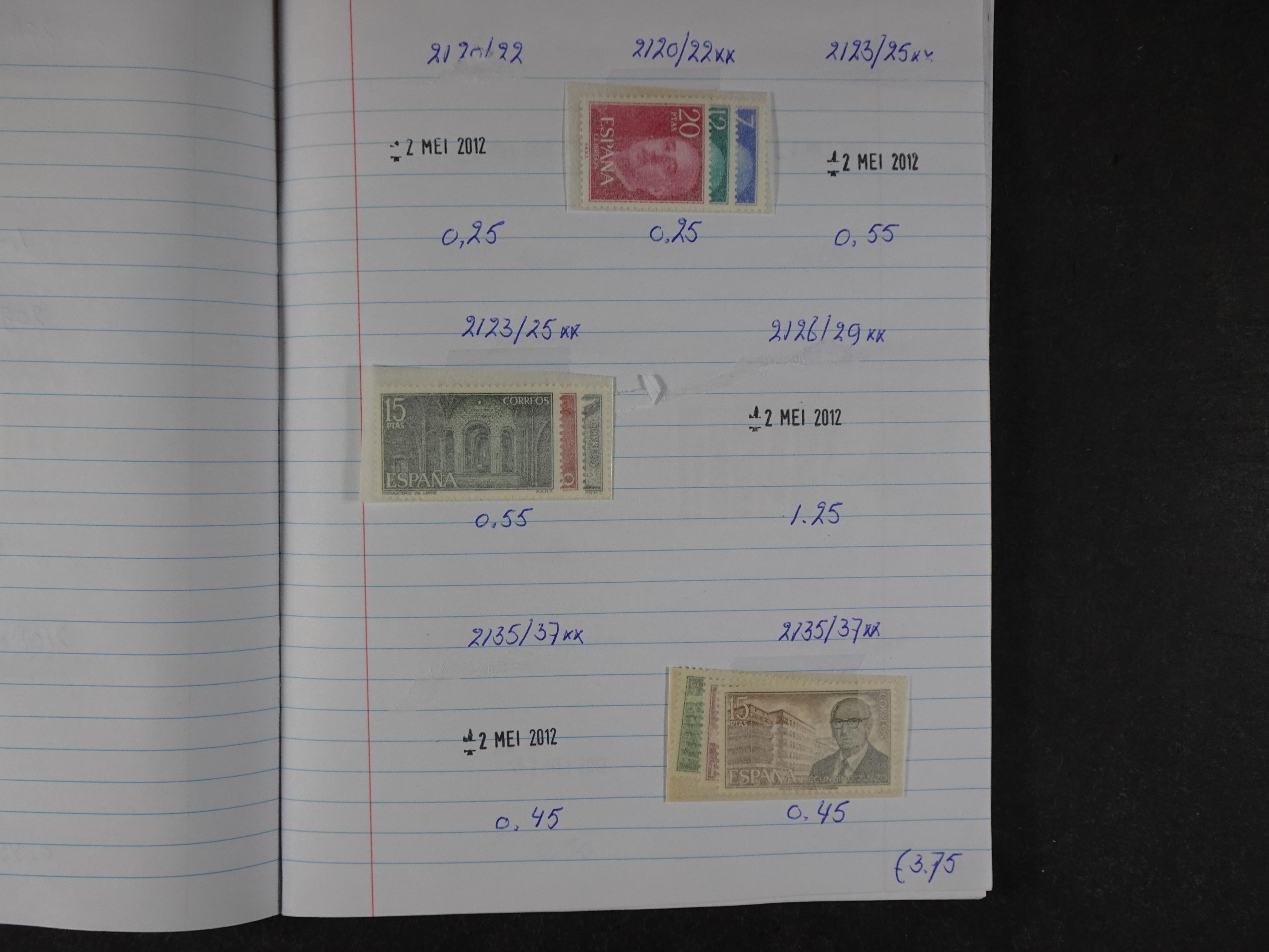 Mooie partij gelopen Rondzendboekjes.
Veel postfris.
Enorme restwaarde 879